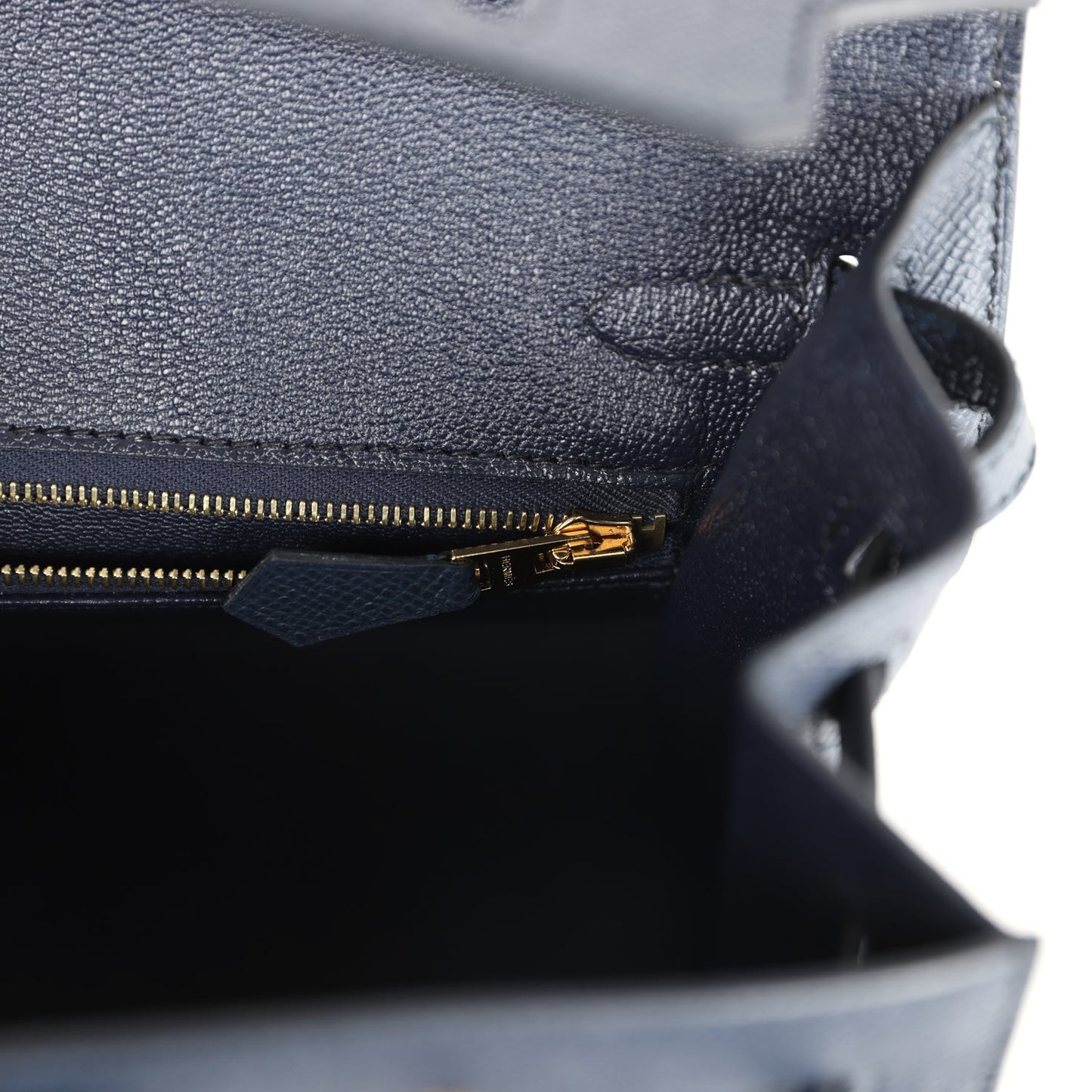 Hermes Birkin Sellier 25 Bleu Indigo Epsom Gold Hardware