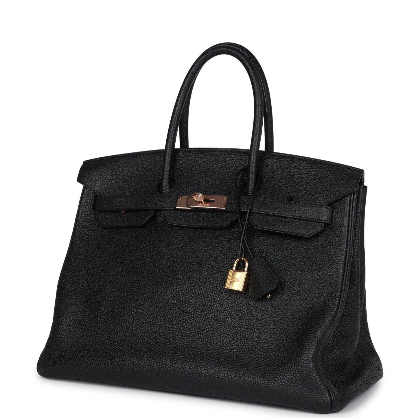 Hermes Birkin 35 Black Togo Rose Gold Hardware