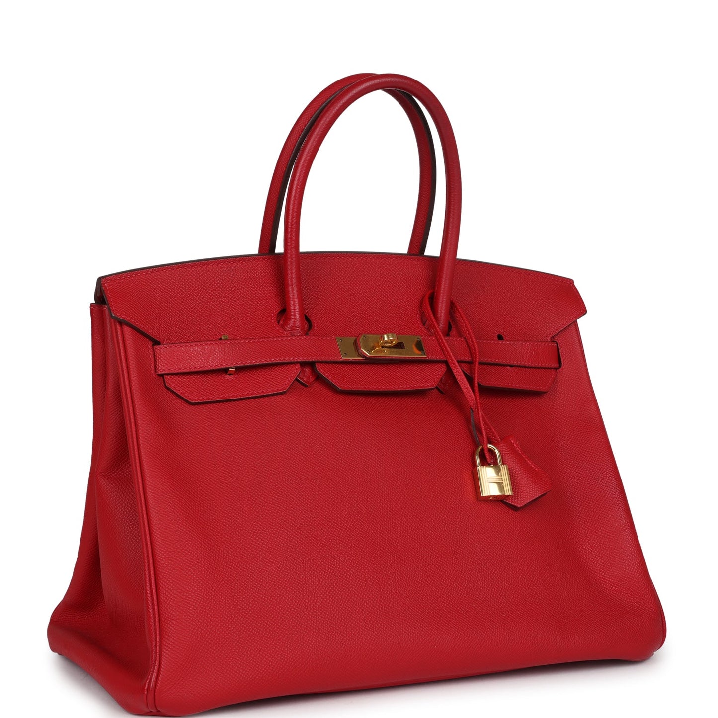 Hermes Birkin 35 Rouge Casaque Epsom Gold Hardware