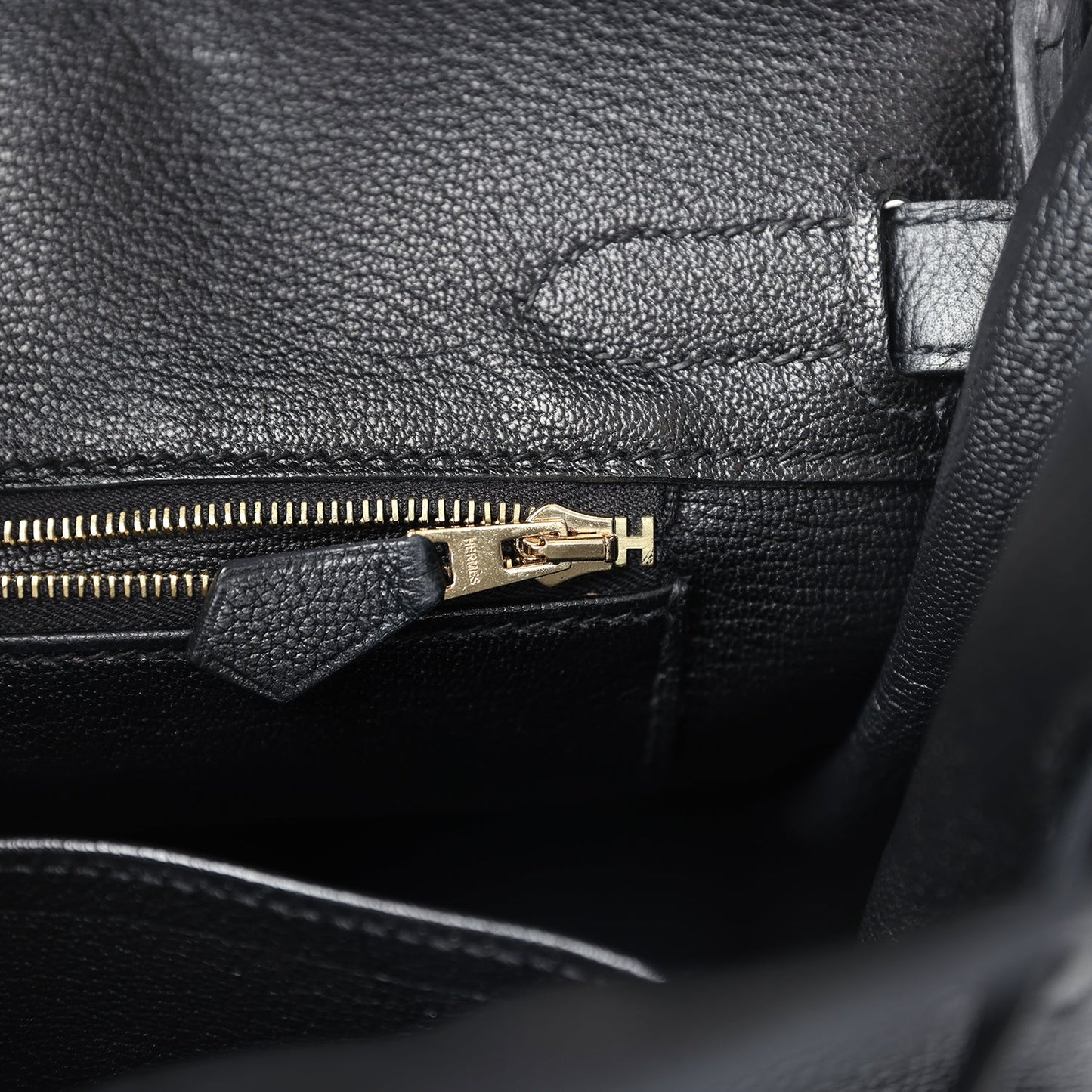 Hermes Birkin 30 Black Novillo Gold Hardware