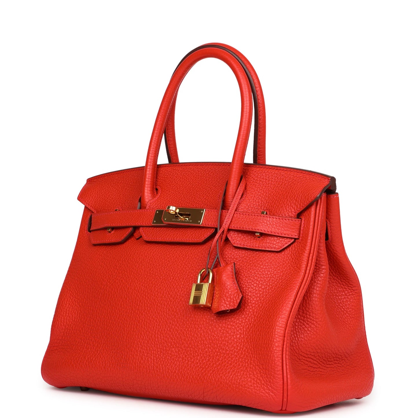 Hermes Birkin 30 Geranium Togo Gold Hardware