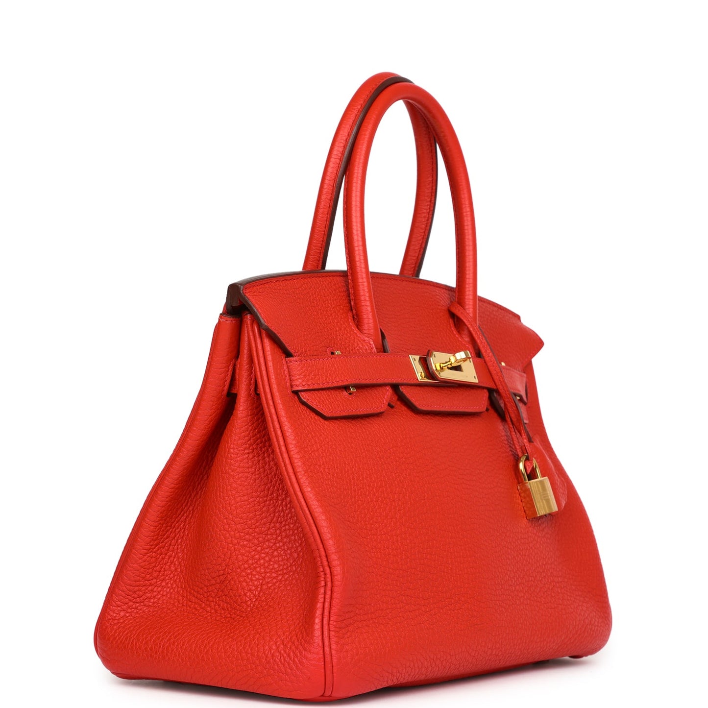 Hermes Birkin 30 Geranium Togo Gold Hardware