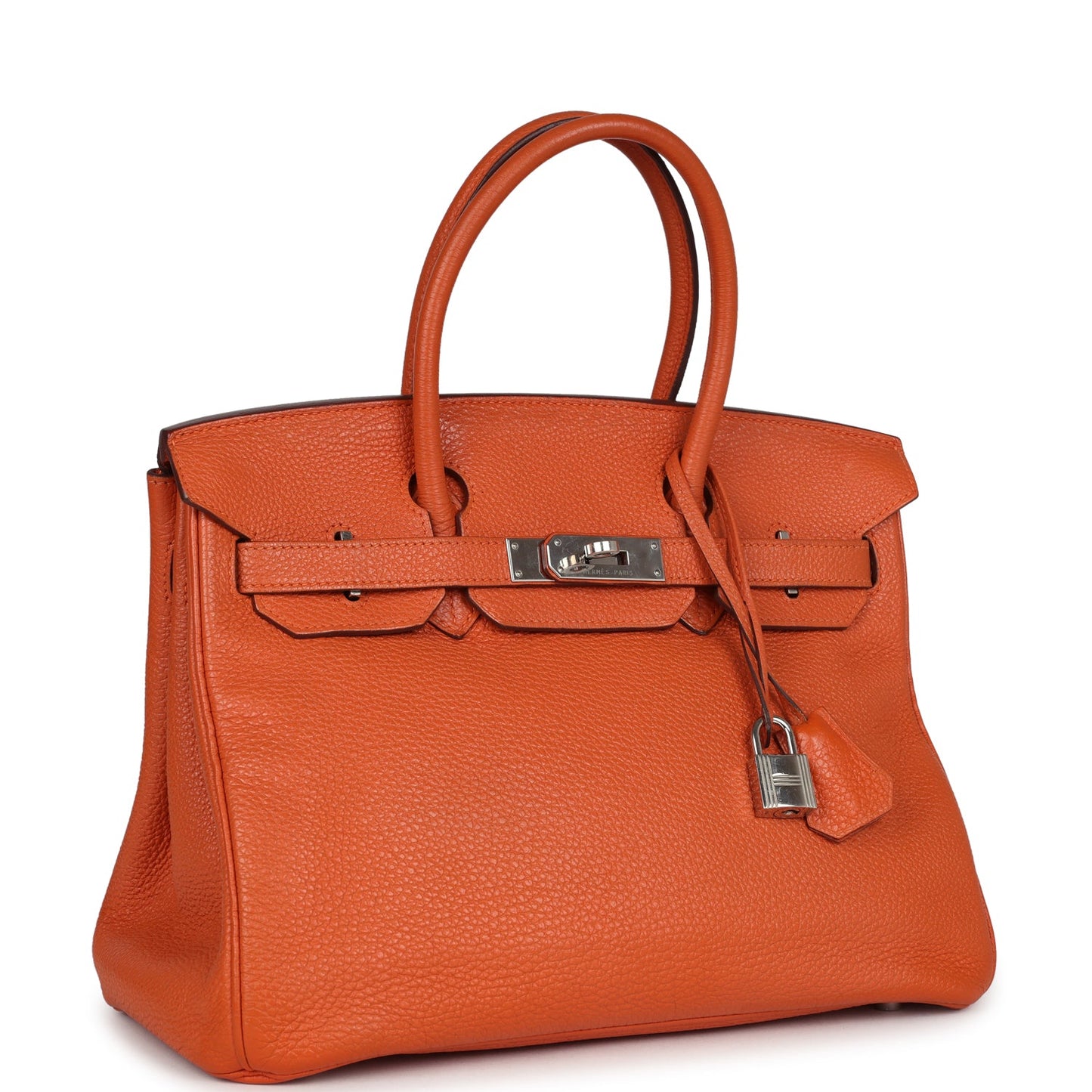 Hermes Birkin 30 Orange Togo Palladium Hardware