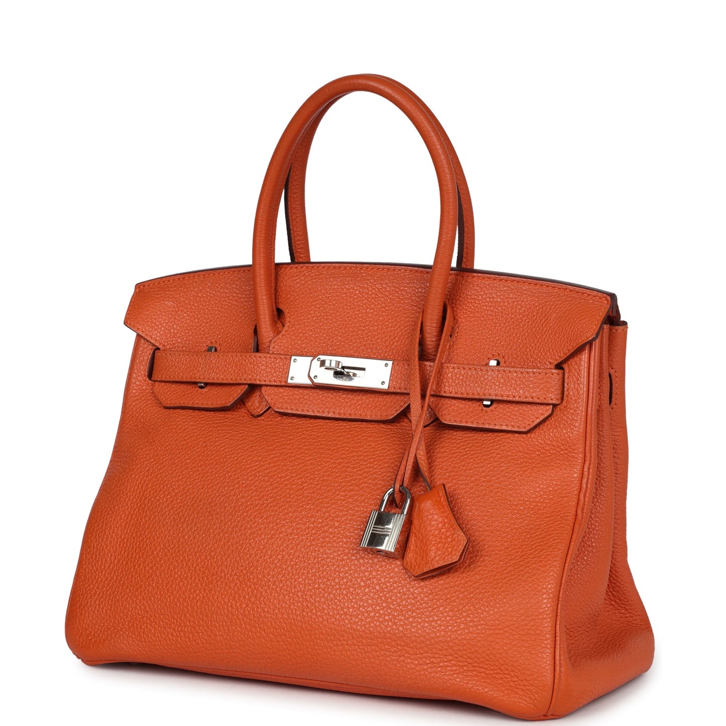 Hermes Birkin 30 Orange Togo Palladium Hardware