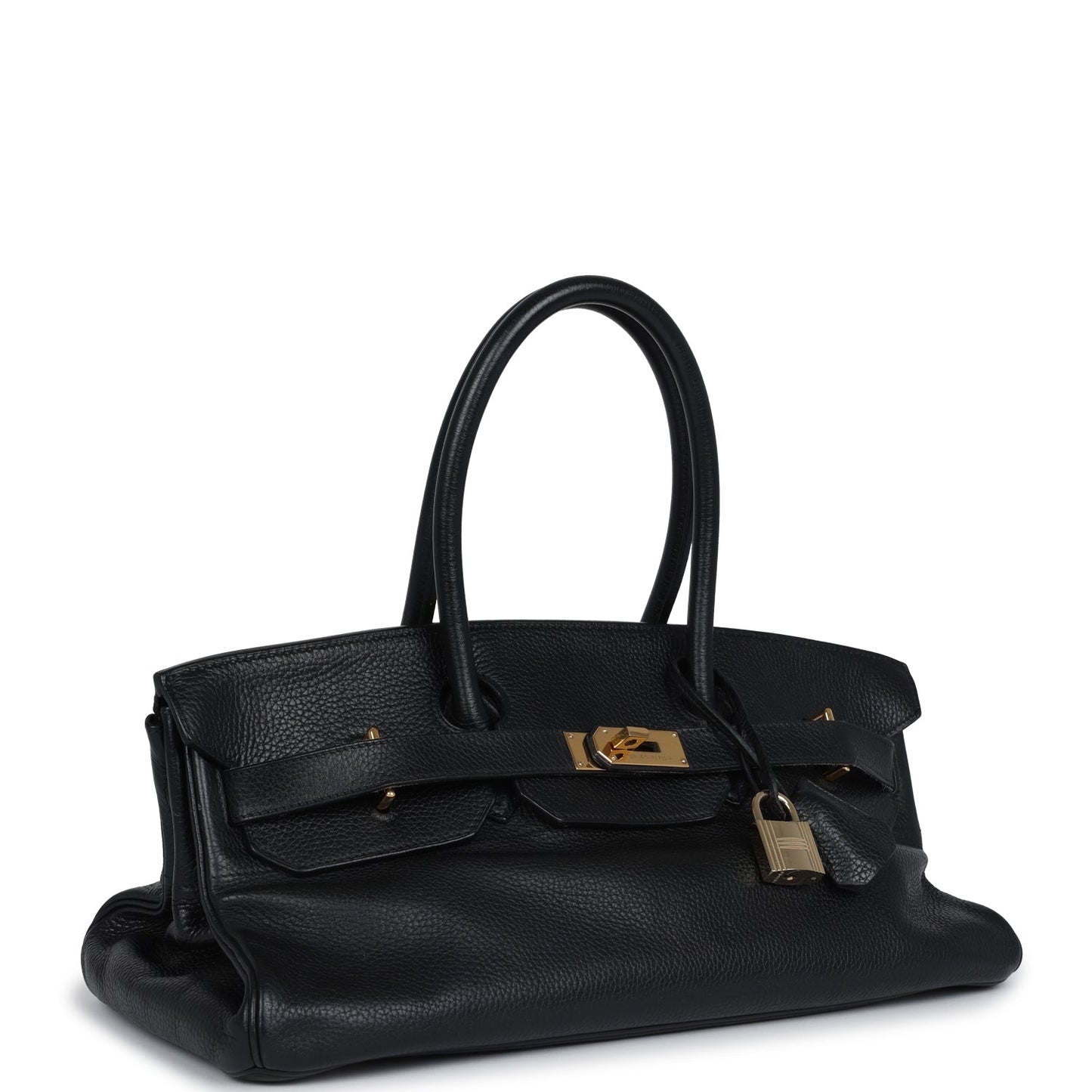 Hermes Shoulder Birkin 42 JPG Black Clemence Gold Hardware