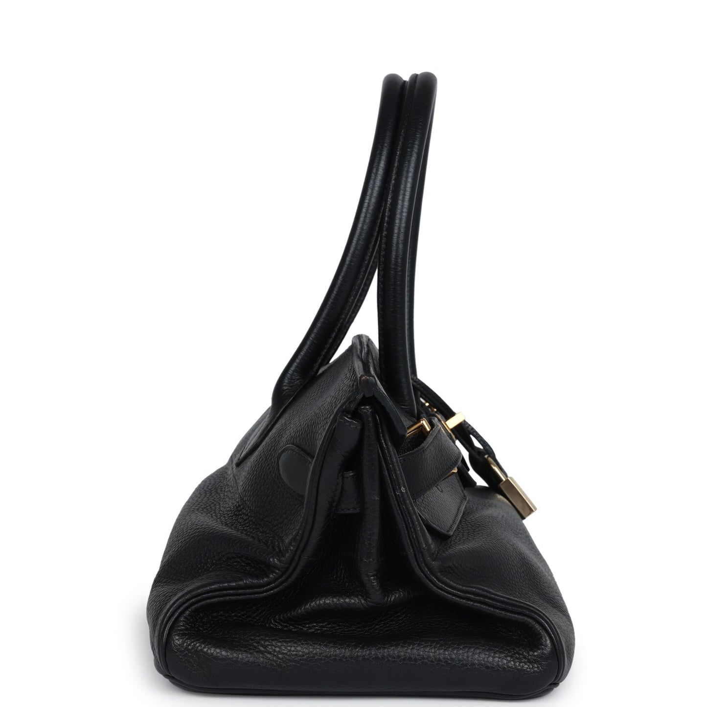 Hermes Shoulder Birkin 42 JPG Black Clemence Gold Hardware