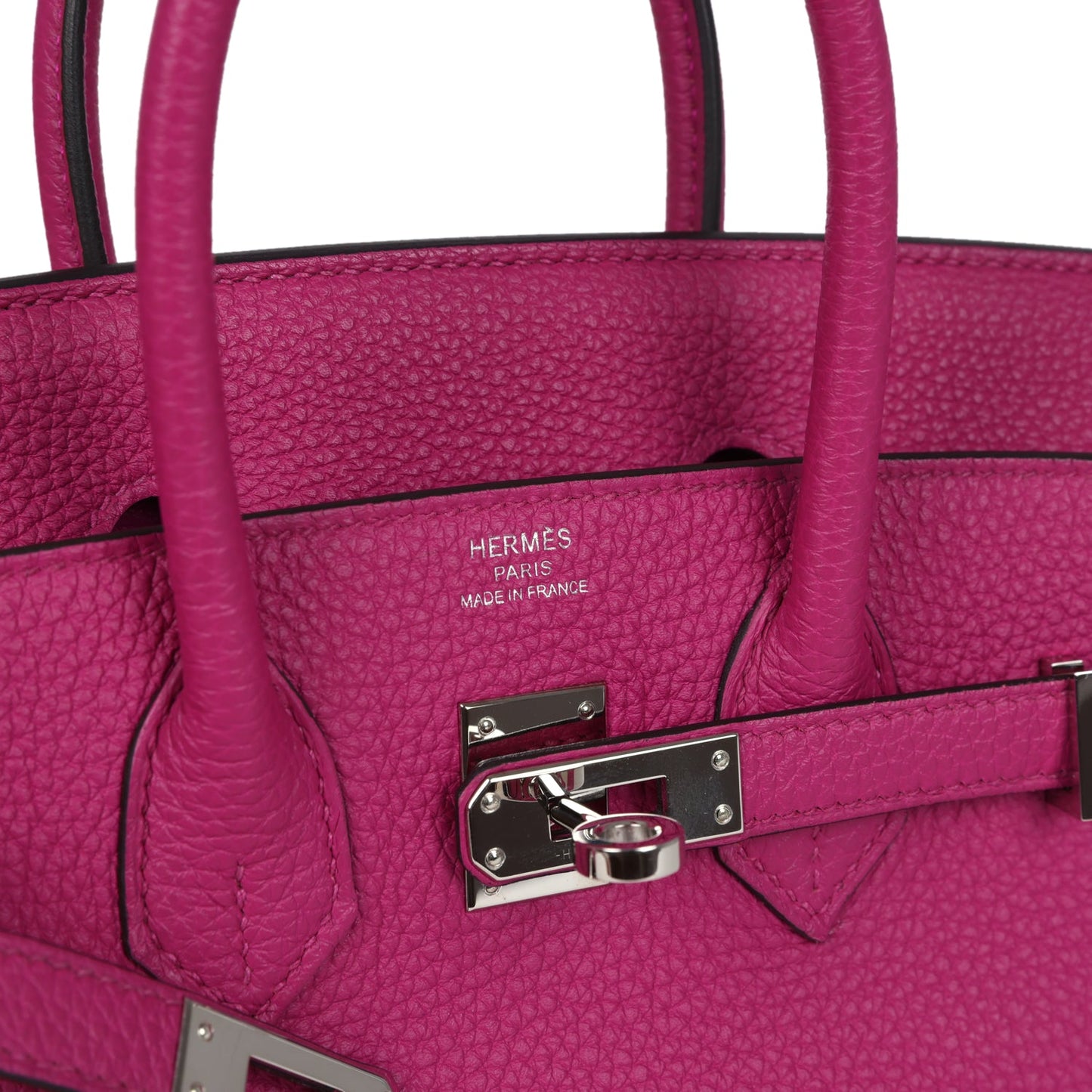 Hermes Birkin 25 Rose Pourpre Togo Palladium Hardware