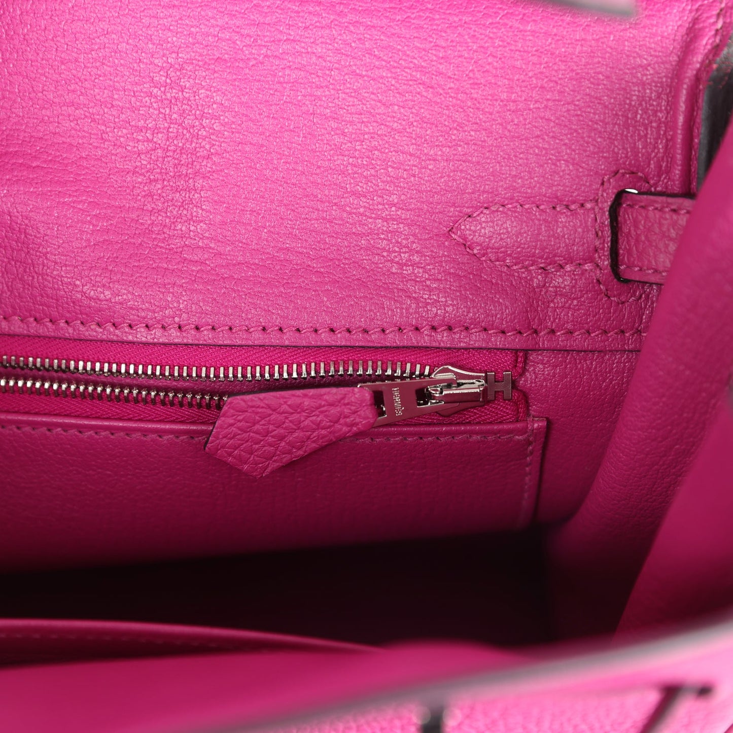 Hermes Birkin 25 Rose Pourpre Togo Palladium Hardware