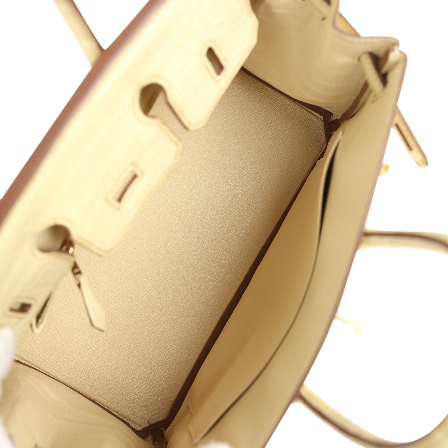Hermes Special Order (HSS) Birkin 25 Vanille Matte Alligator Brushed Gold Hardware