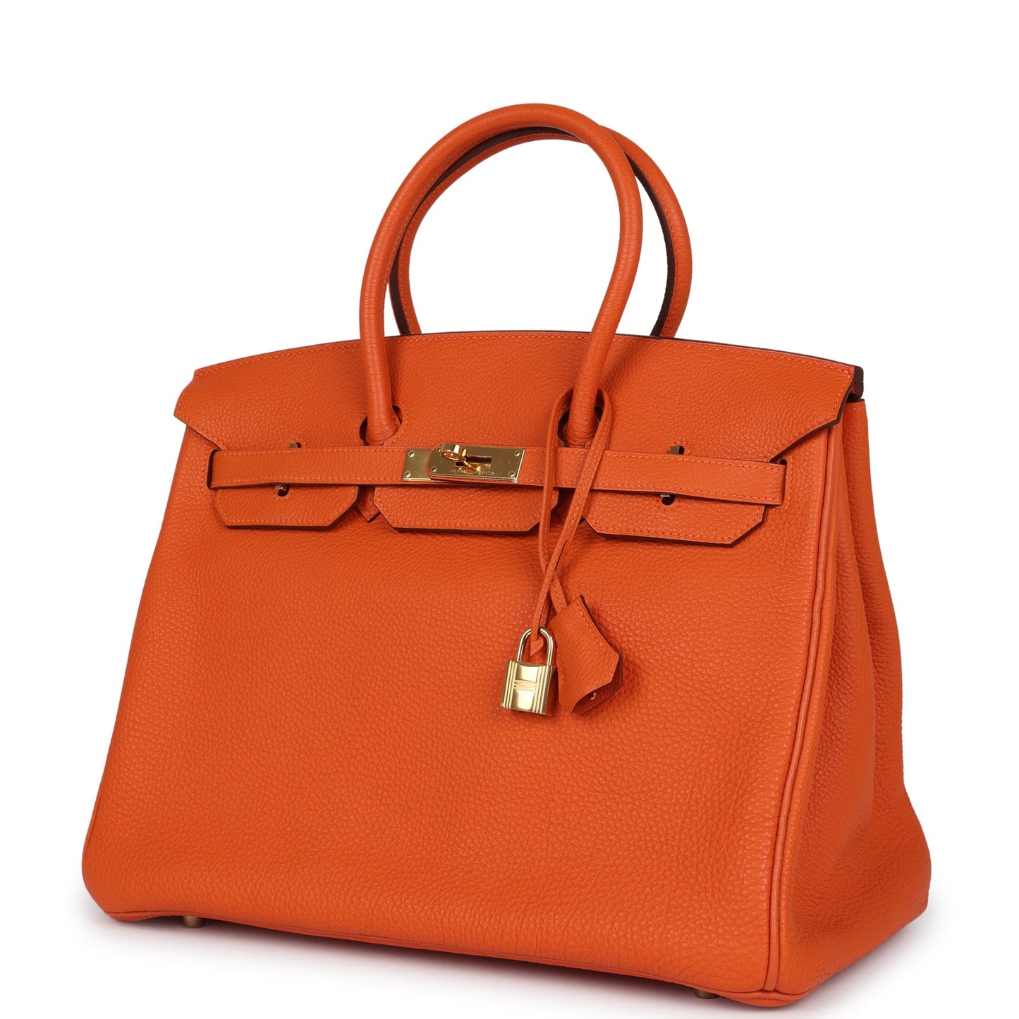 Hermes Birkin 35 Orange Togo Gold Hardware