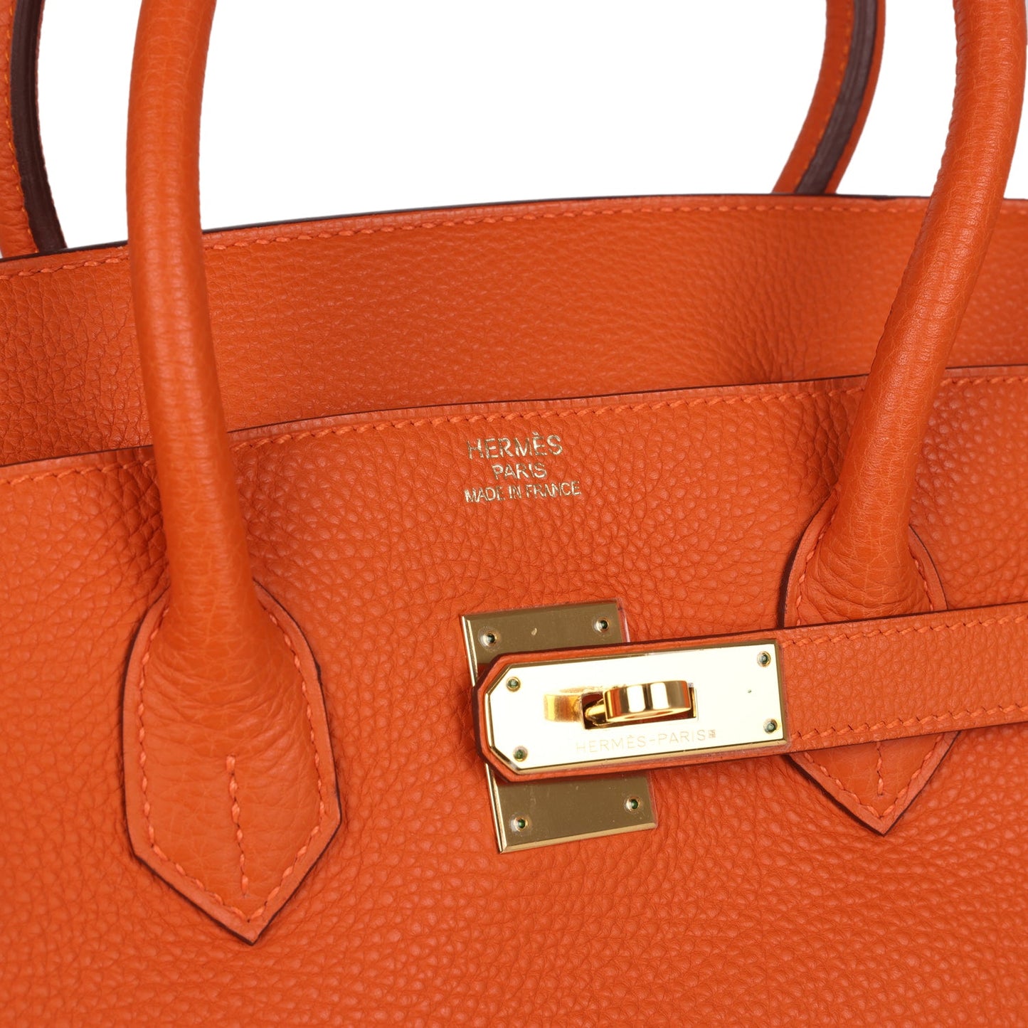 Hermes Birkin 35 Orange Togo Gold Hardware