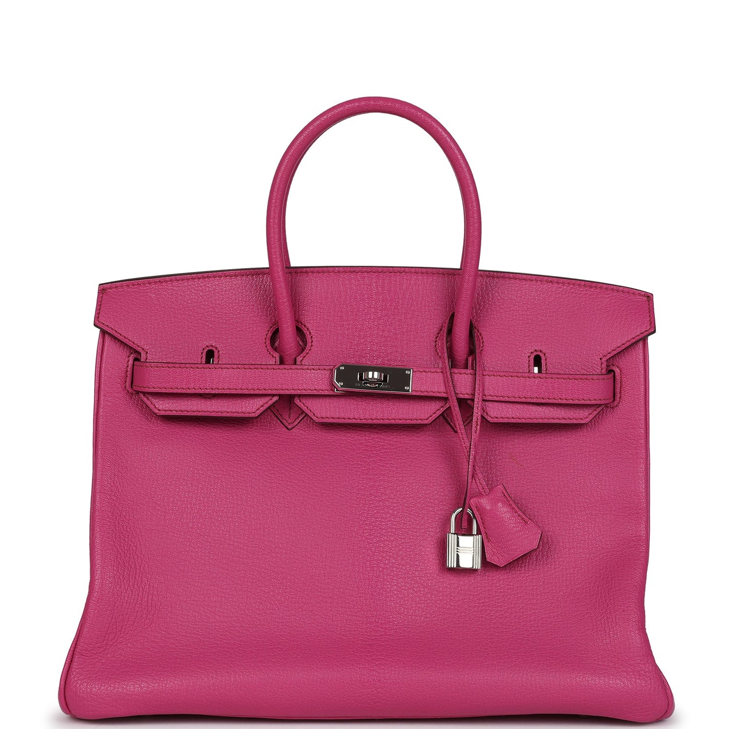 Hermes Birkin 35 Rose Shocking Chevre Mysore Palladium Hardware