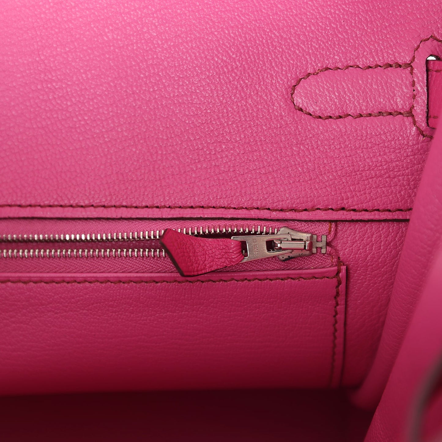 Hermes Birkin 35 Rose Shocking Chevre Mysore Palladium Hardware