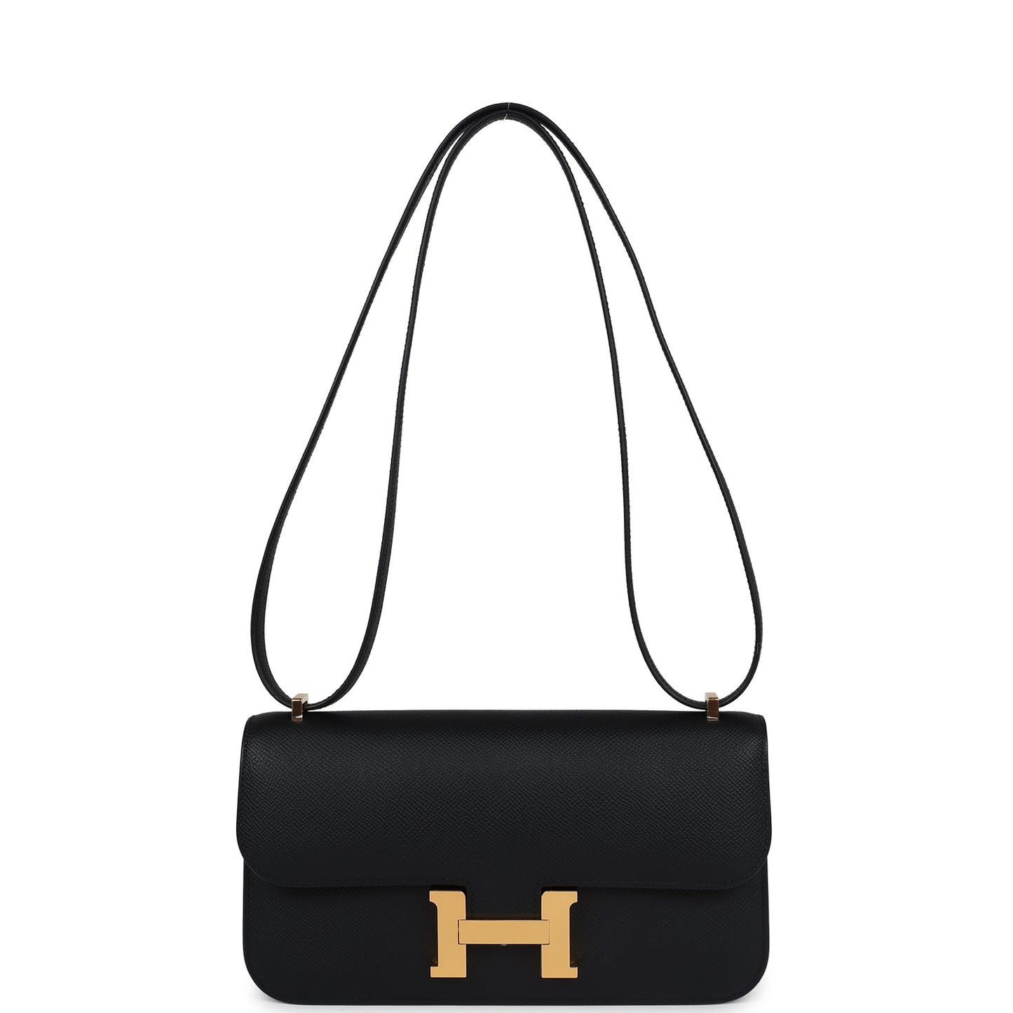 Hermes Constance Elan Black Epsom Gold Hardware