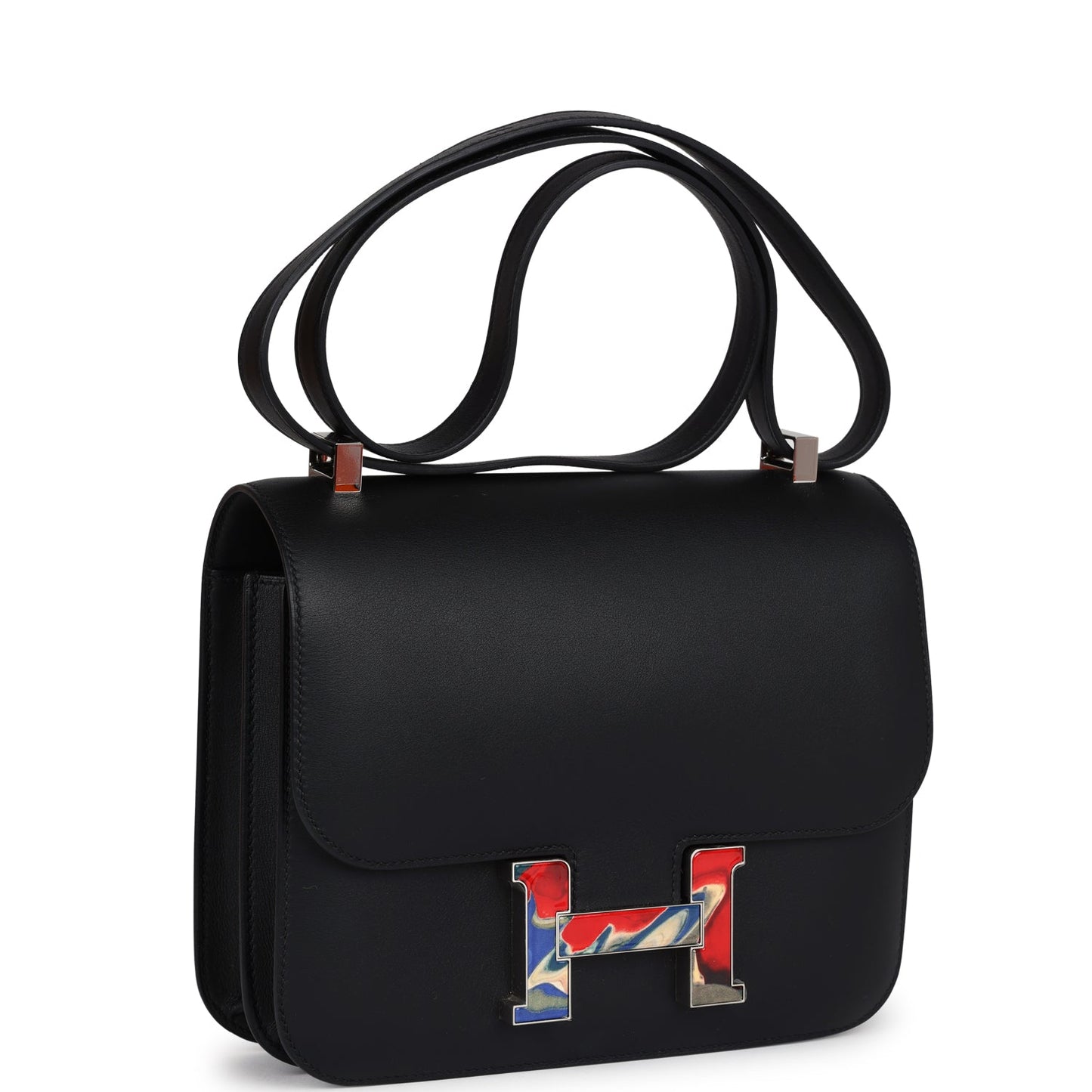 Hermes Constance 24 Black Swift Marbled Palladium Hardware
