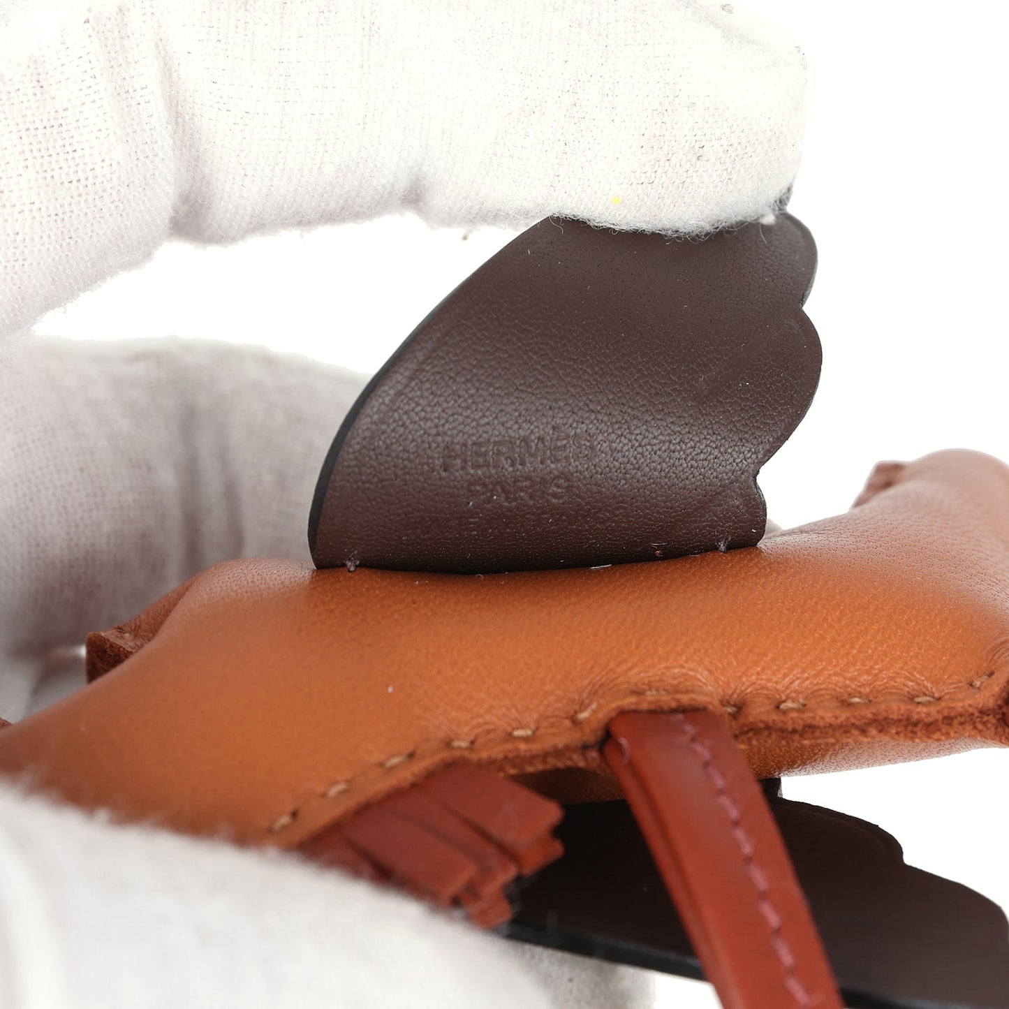 Hermes Pegase Rodeo Bag Charm PM Pain D'Epice/Sienne/Moka Swift & Milo Lambskin