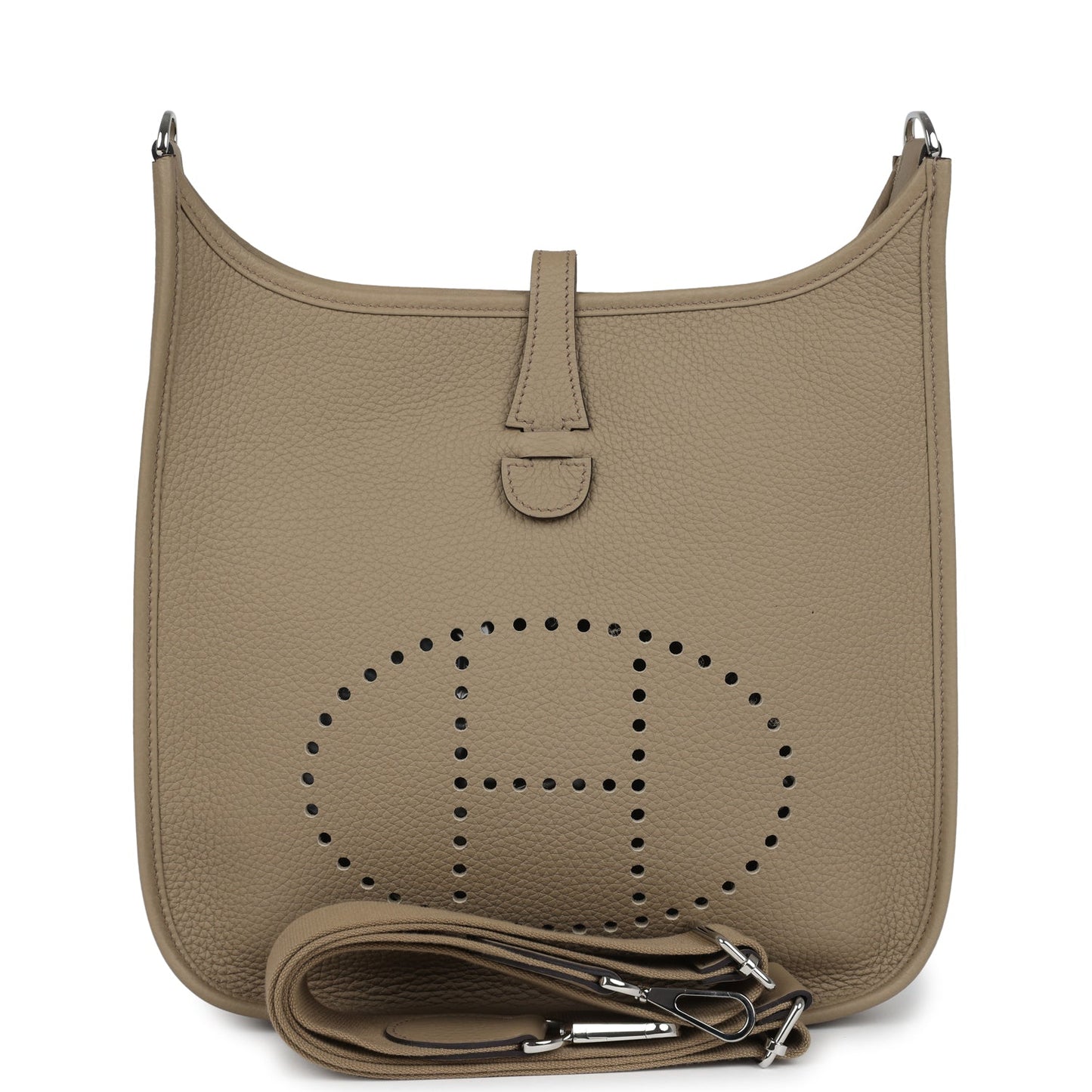 Hermes Evelyne III PM Beige Marfa Clemence Gold Hardware