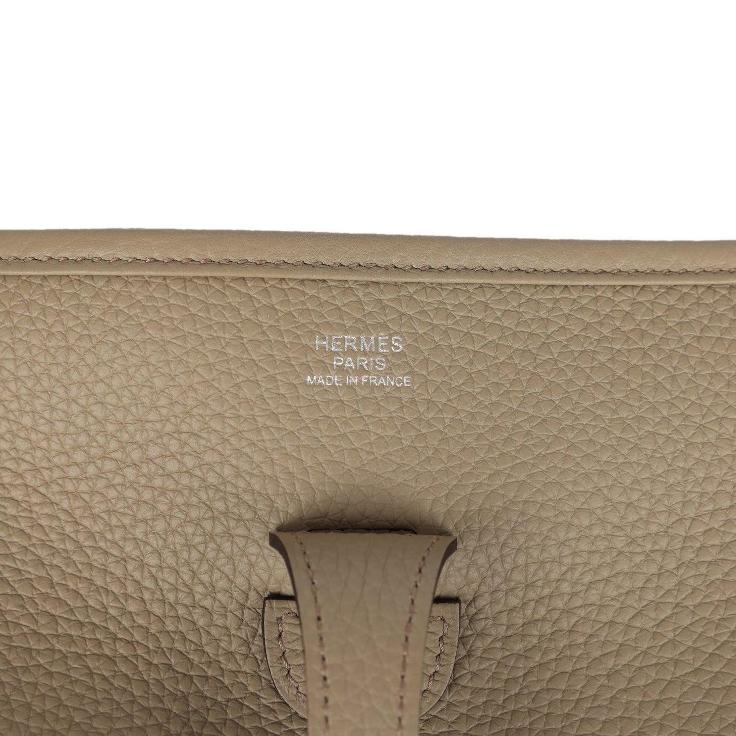 Hermes Evelyne III PM Beige Marfa Clemence Gold Hardware