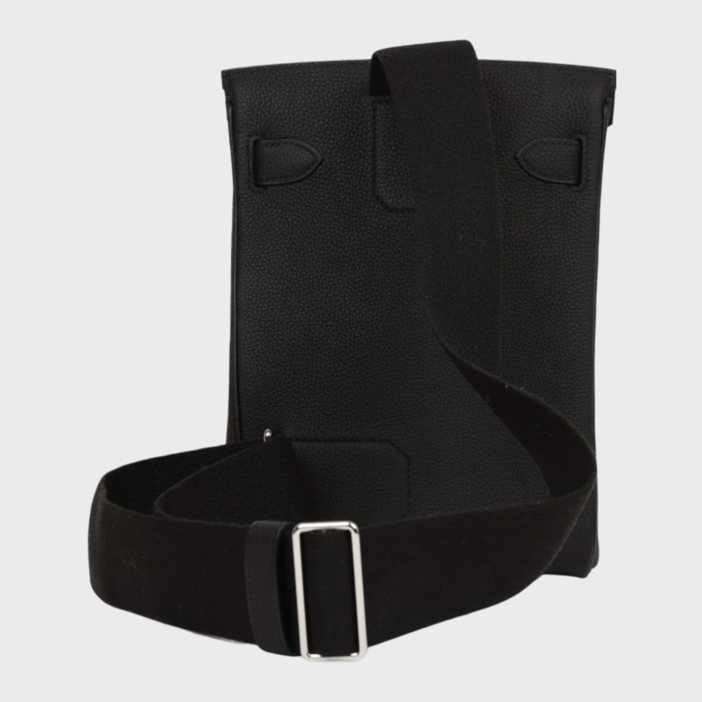 Hermès HAC A Dos PM Backpack Black Togo Palladium Hardware
