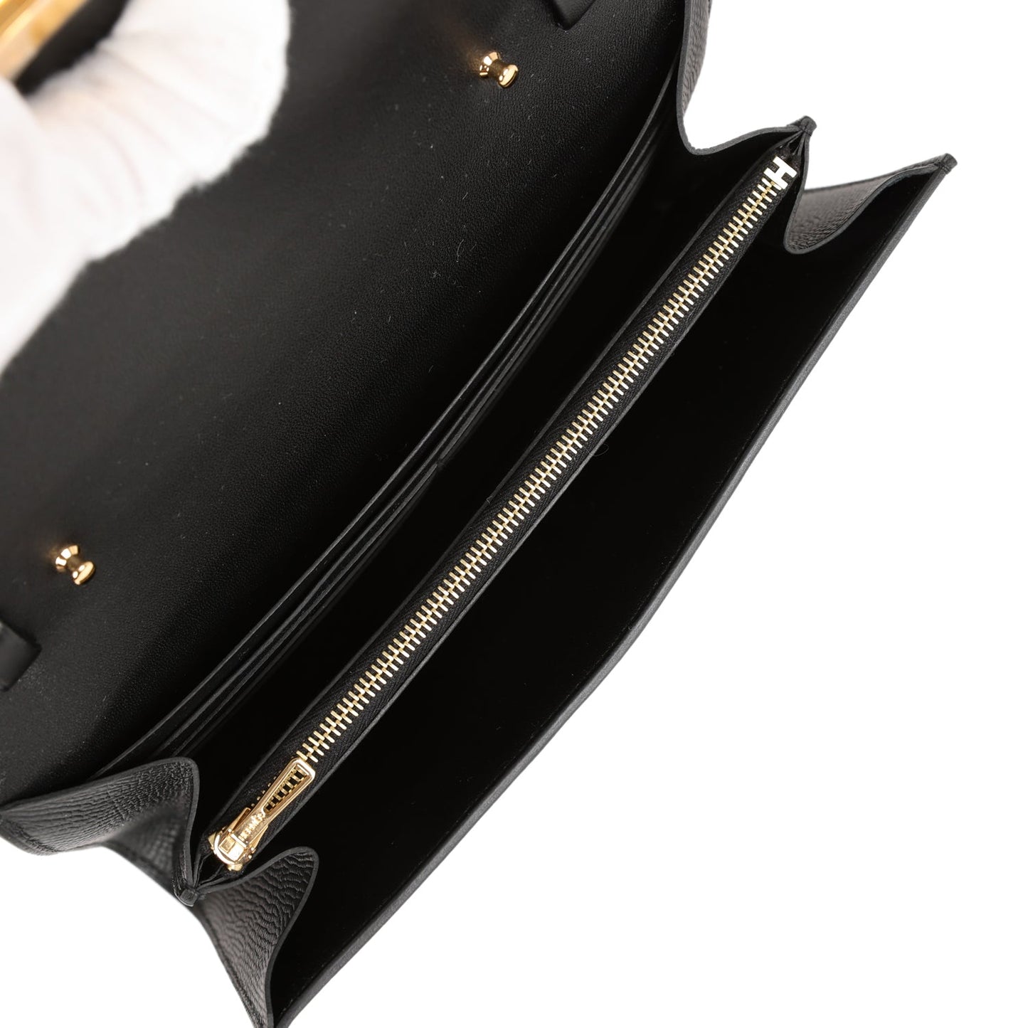 Hermes Constance Wallet To Go Black Epsom Gold Hardware