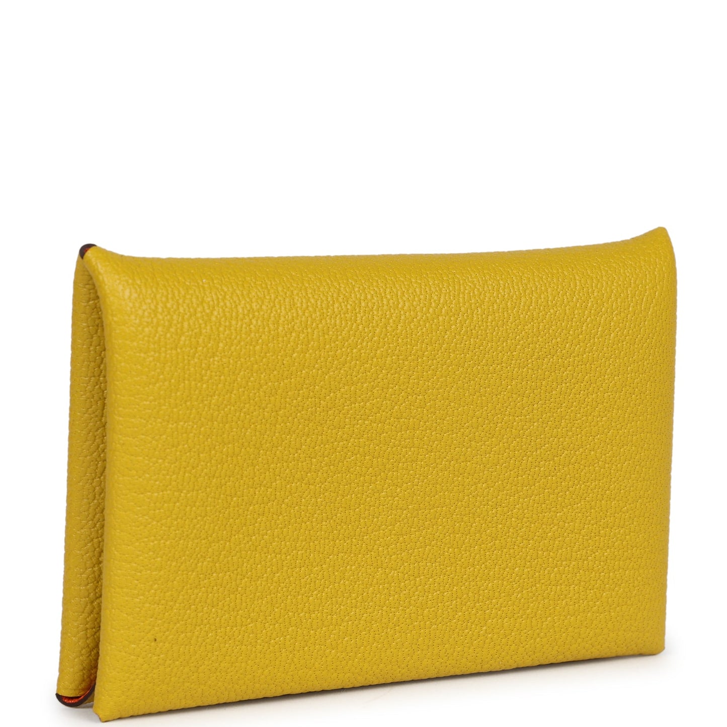 Hermes Calvi Card Holder Cumin Verso Chevre Mysore Palladium Hardware