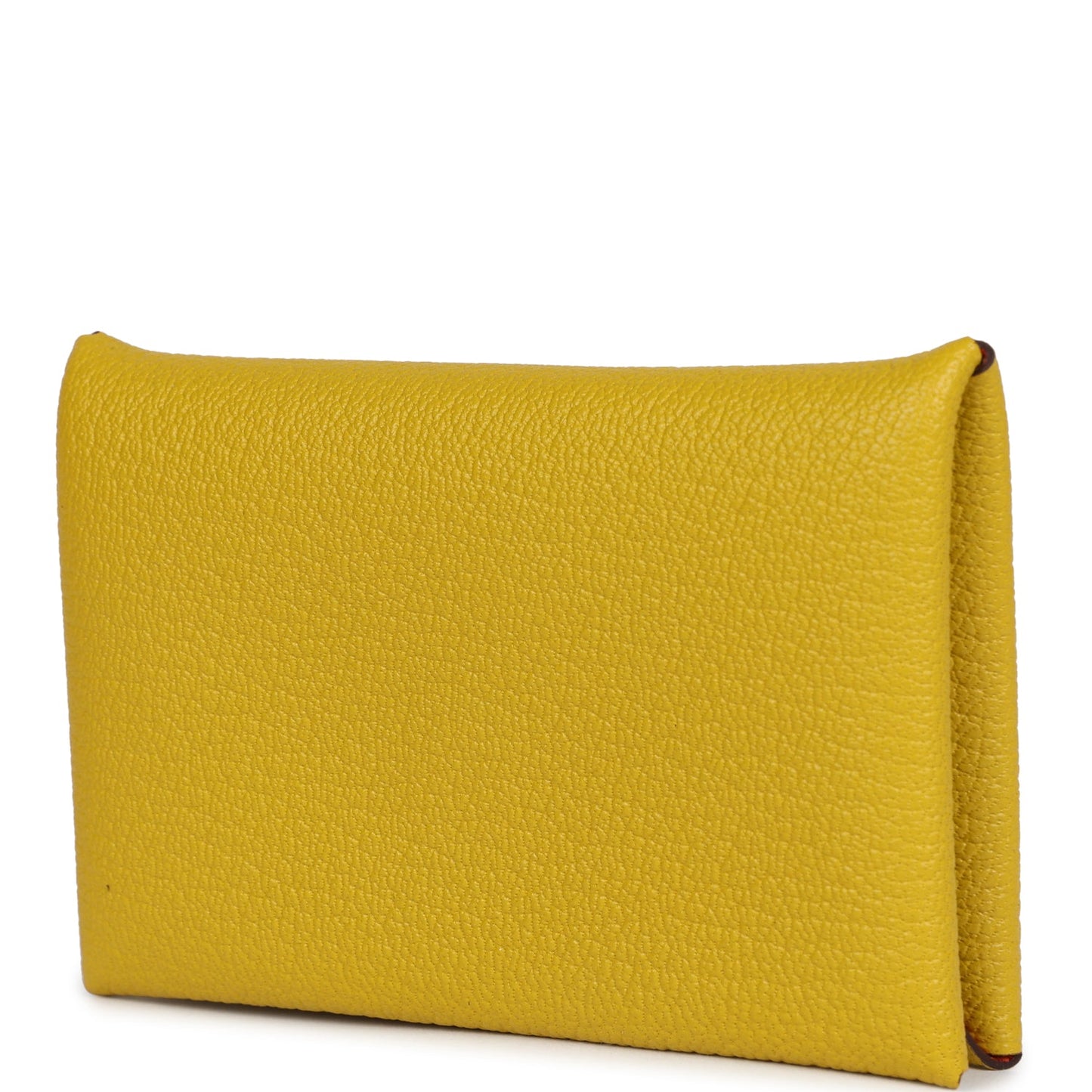 Hermes Calvi Card Holder Cumin Verso Chevre Mysore Palladium Hardware