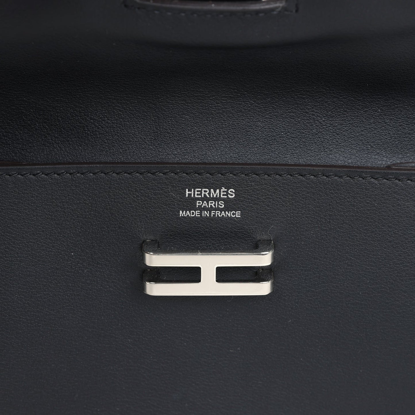 Hermes Elan Pocket Belt 24 Black Swift Palladium Hardware