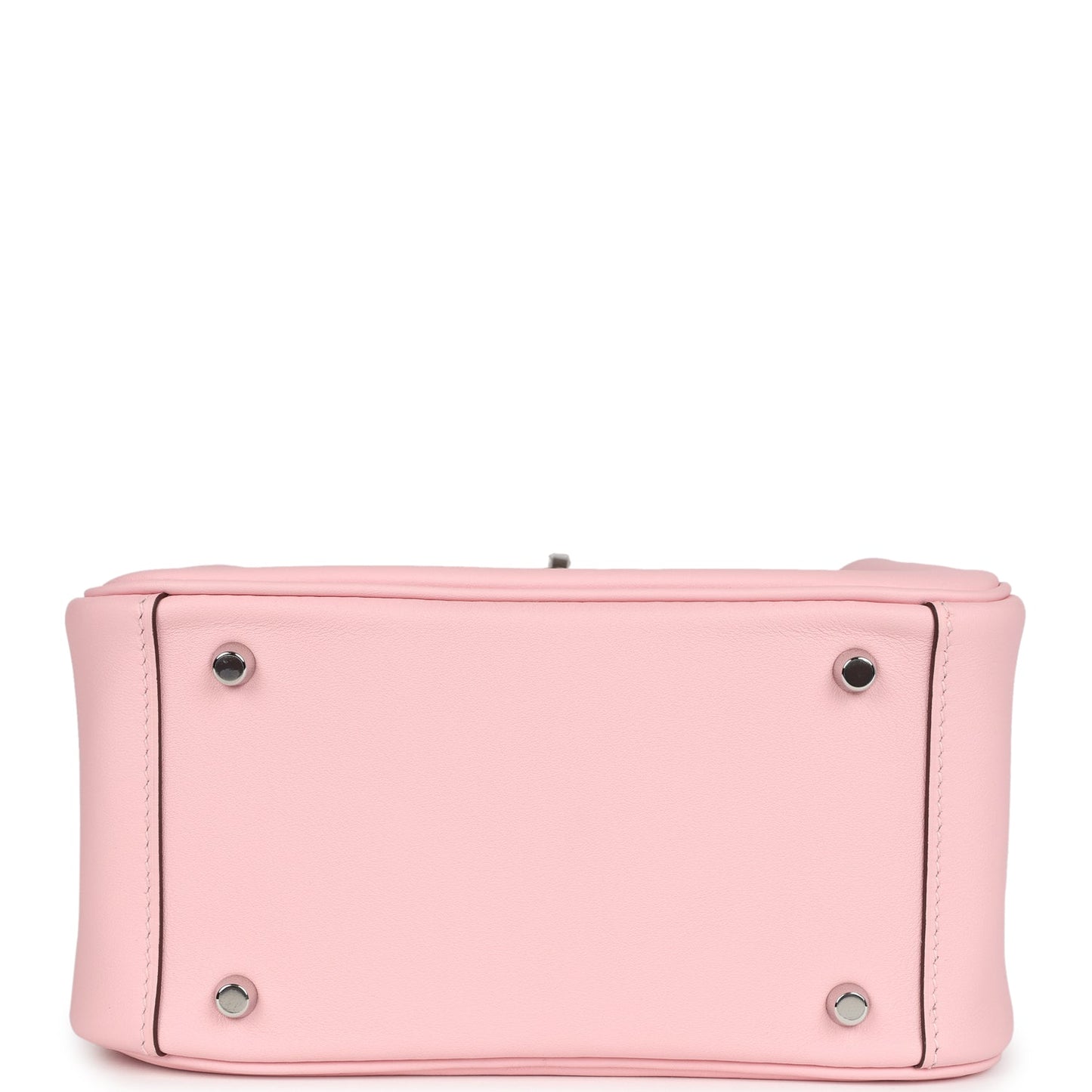Hermes Mini Lindy Rose Sakura Swift Palladium Hardware