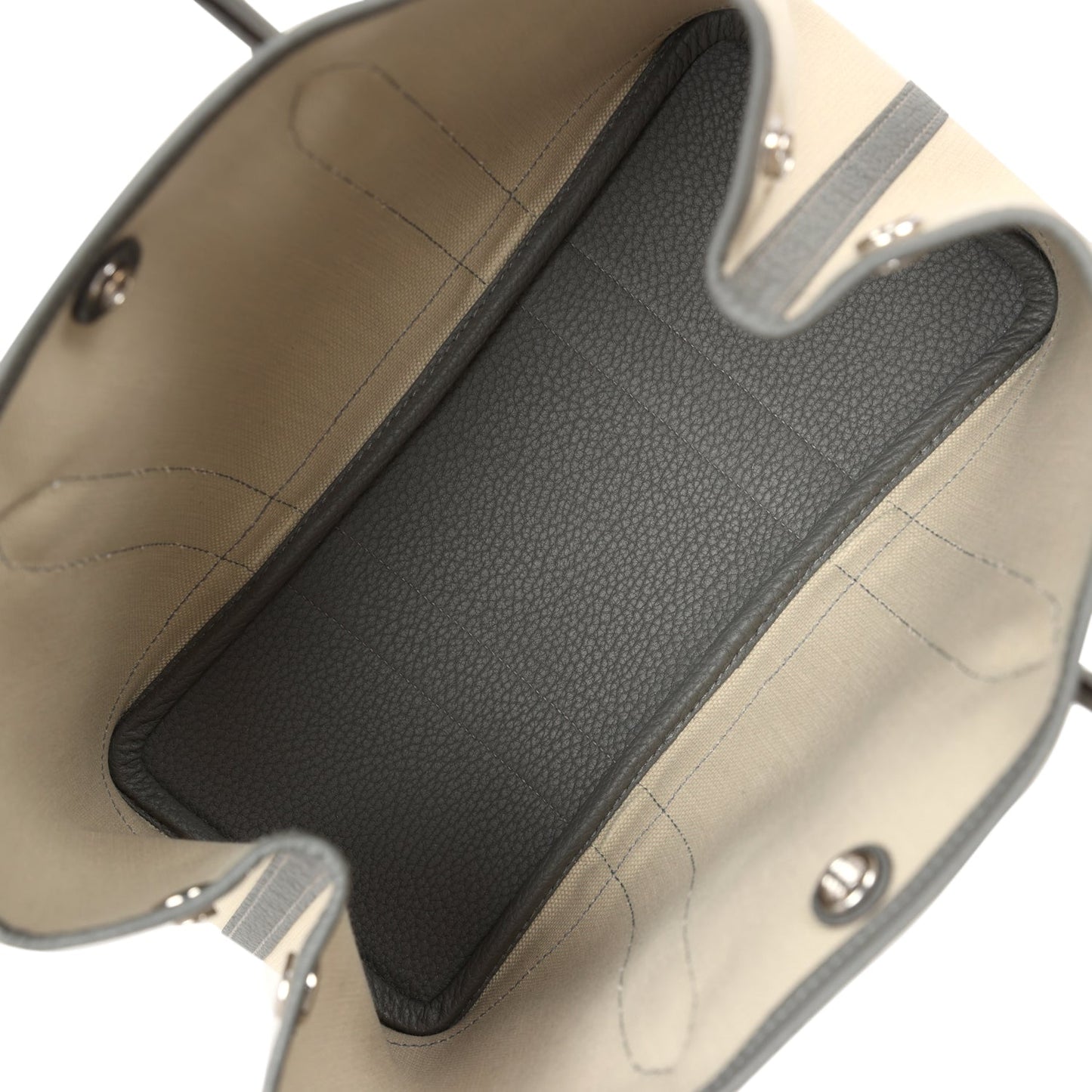 Hermes Garden Party 30 Gris Meyer Negonda and Beton Military Canvas Palladium Hardware