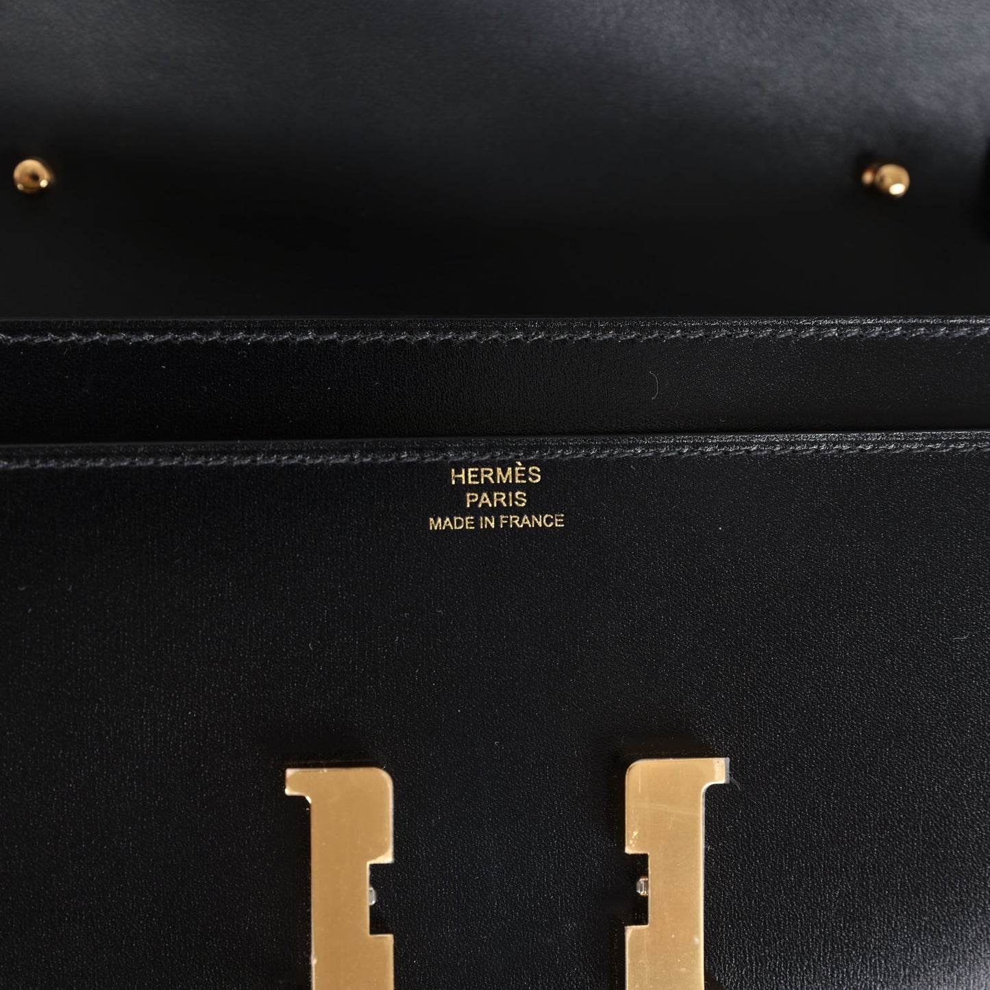 Hermes Rock Constance Wallet To Go Black Box Gold Hardware
