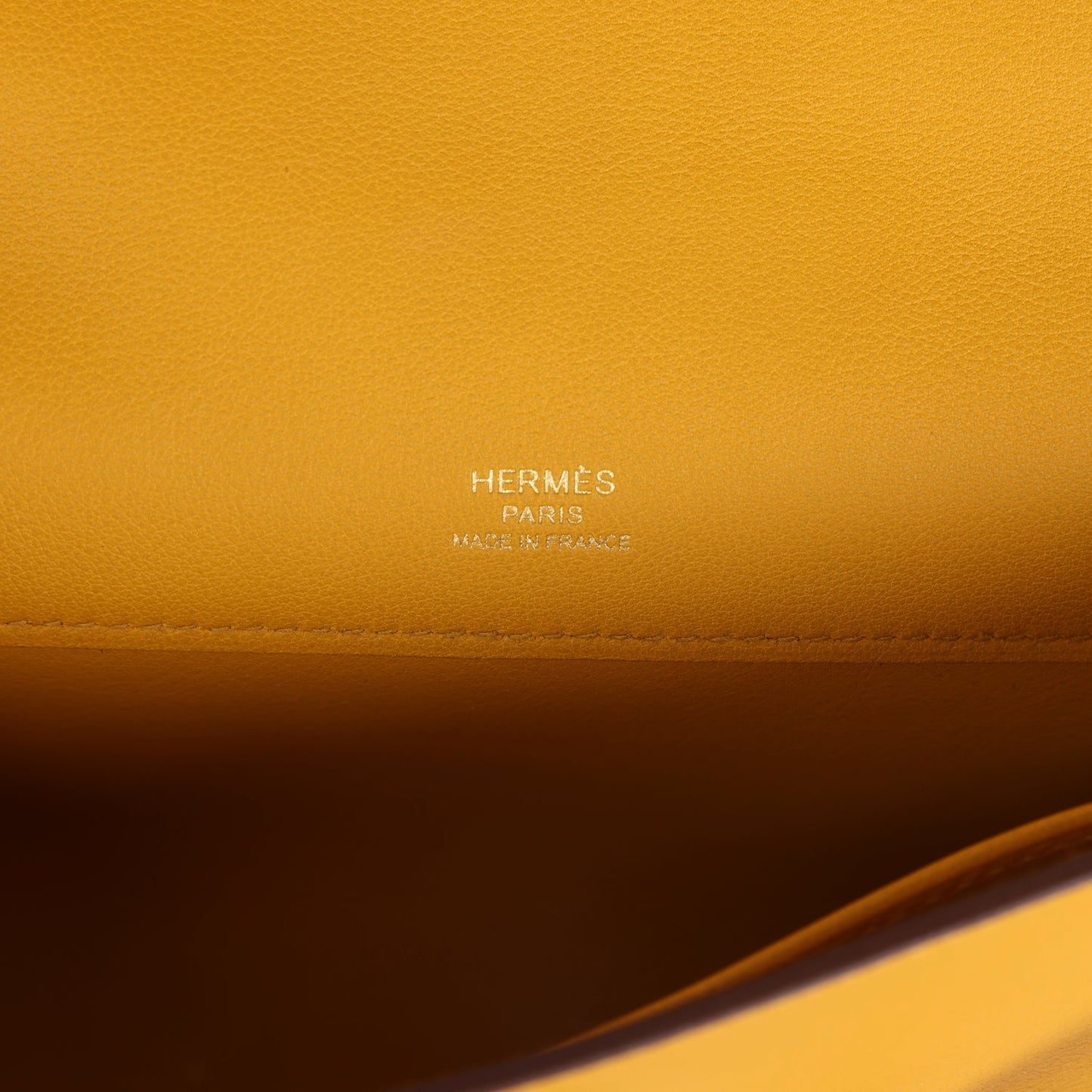 Hermes Kelly Cut Jaune Ambre Swift Gold Hardware