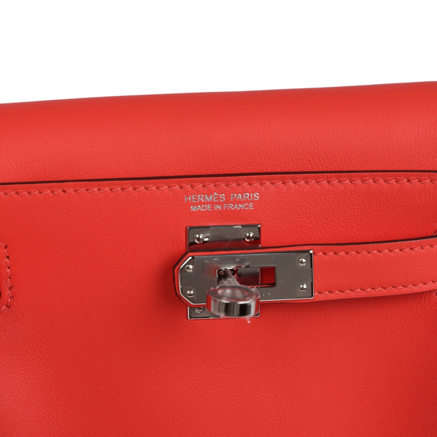 Hermes Mini Kelly Jump Backpack Orange Field Swift Palladium Hardware