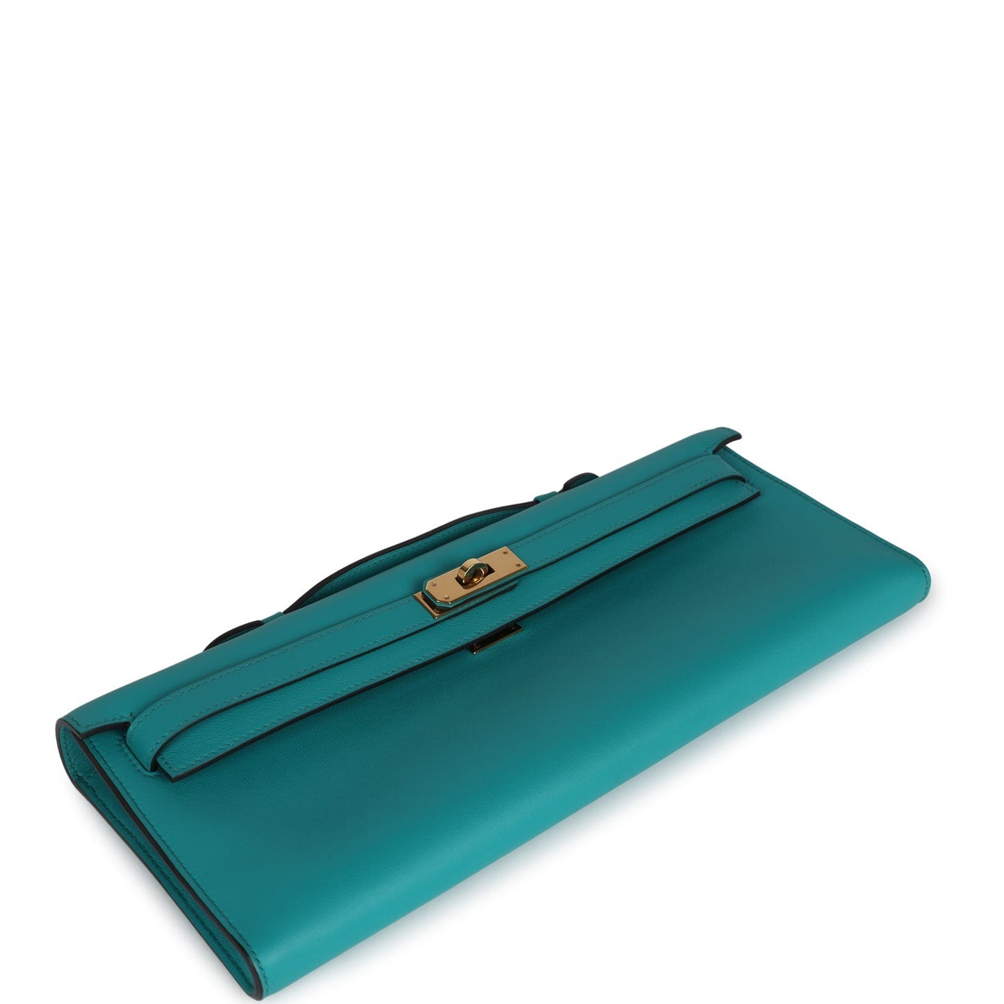 Hermes Kelly Cut Bleu Paon Swift Gold Hardware