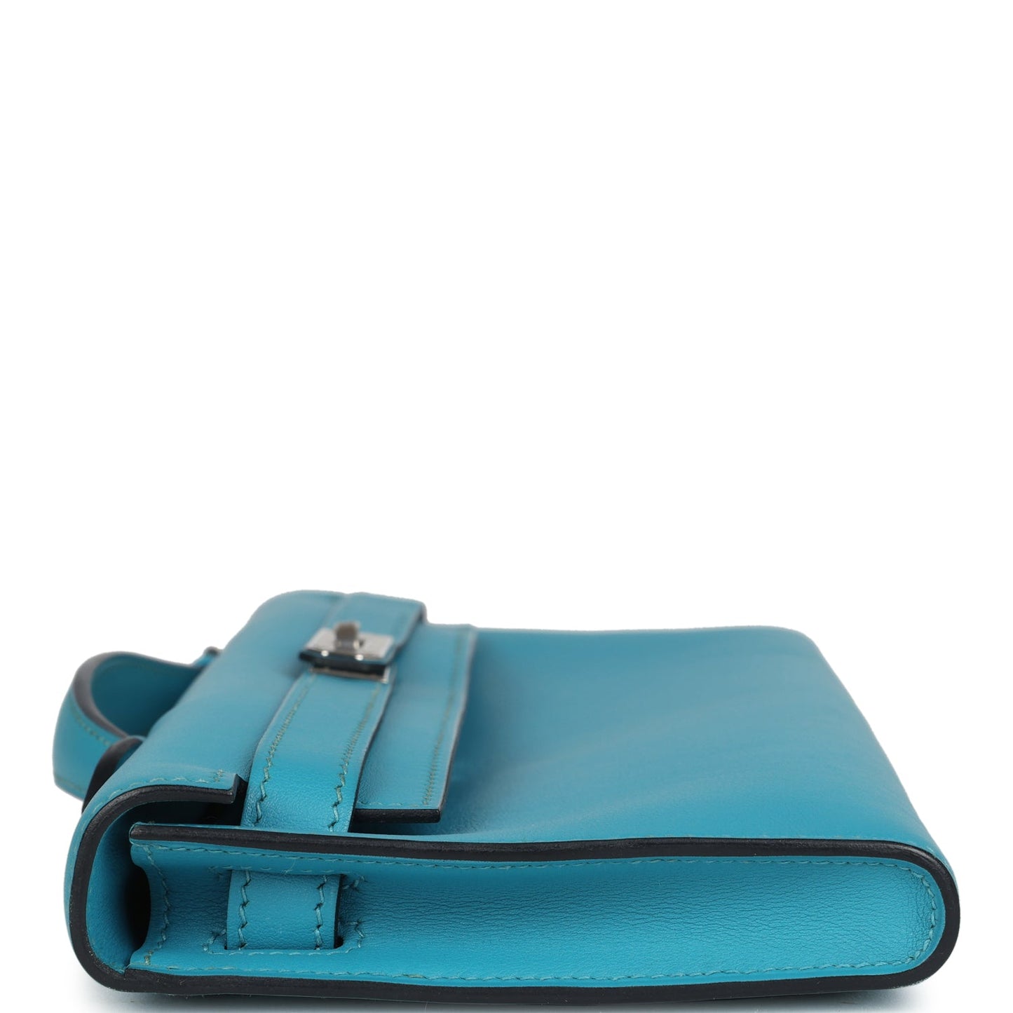 Hermes Kelly Cut Turquoise Swift Palladium Hardware