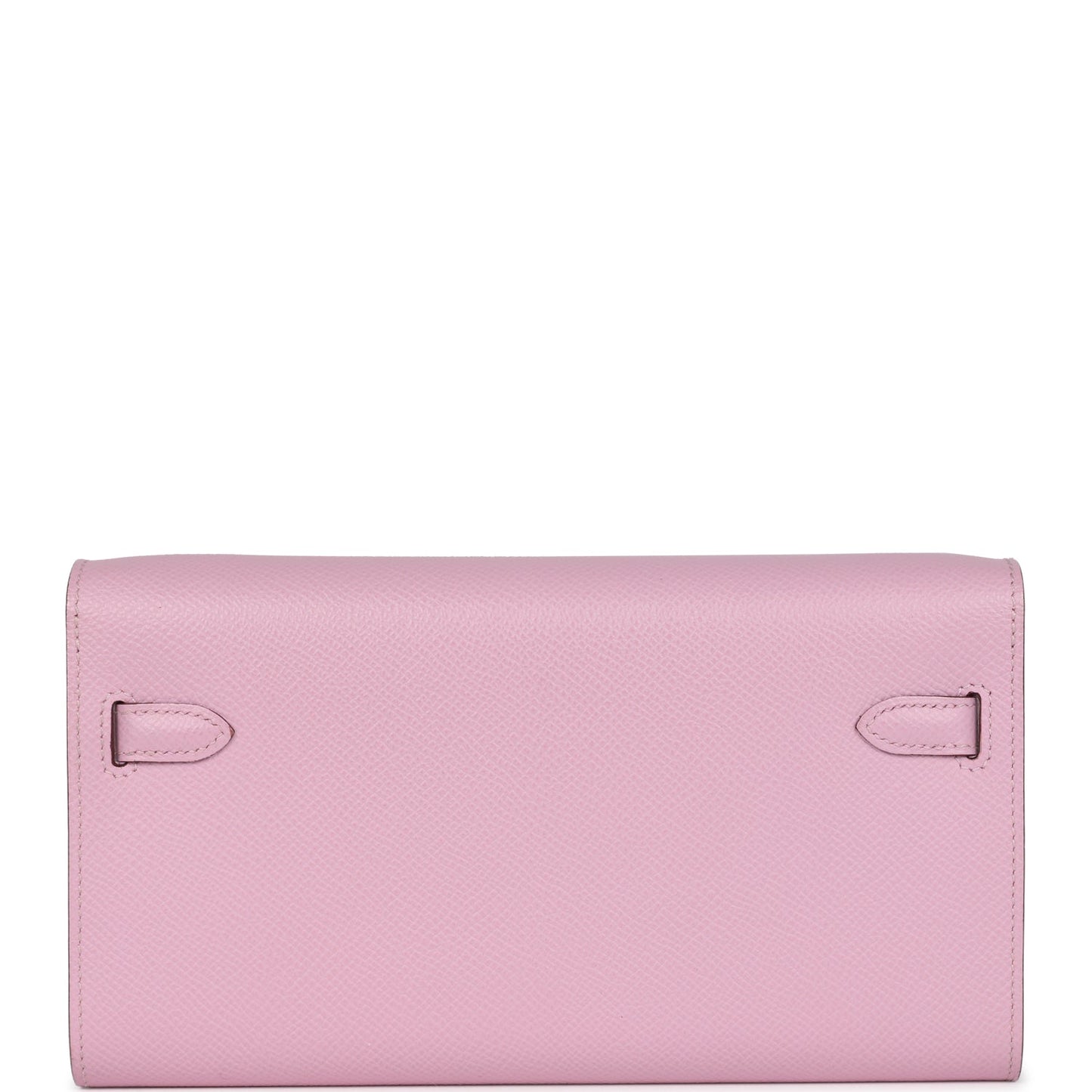 Hermes Kelly Wallet To Go Mauve Sylvestre Epsom Palladium Hardware