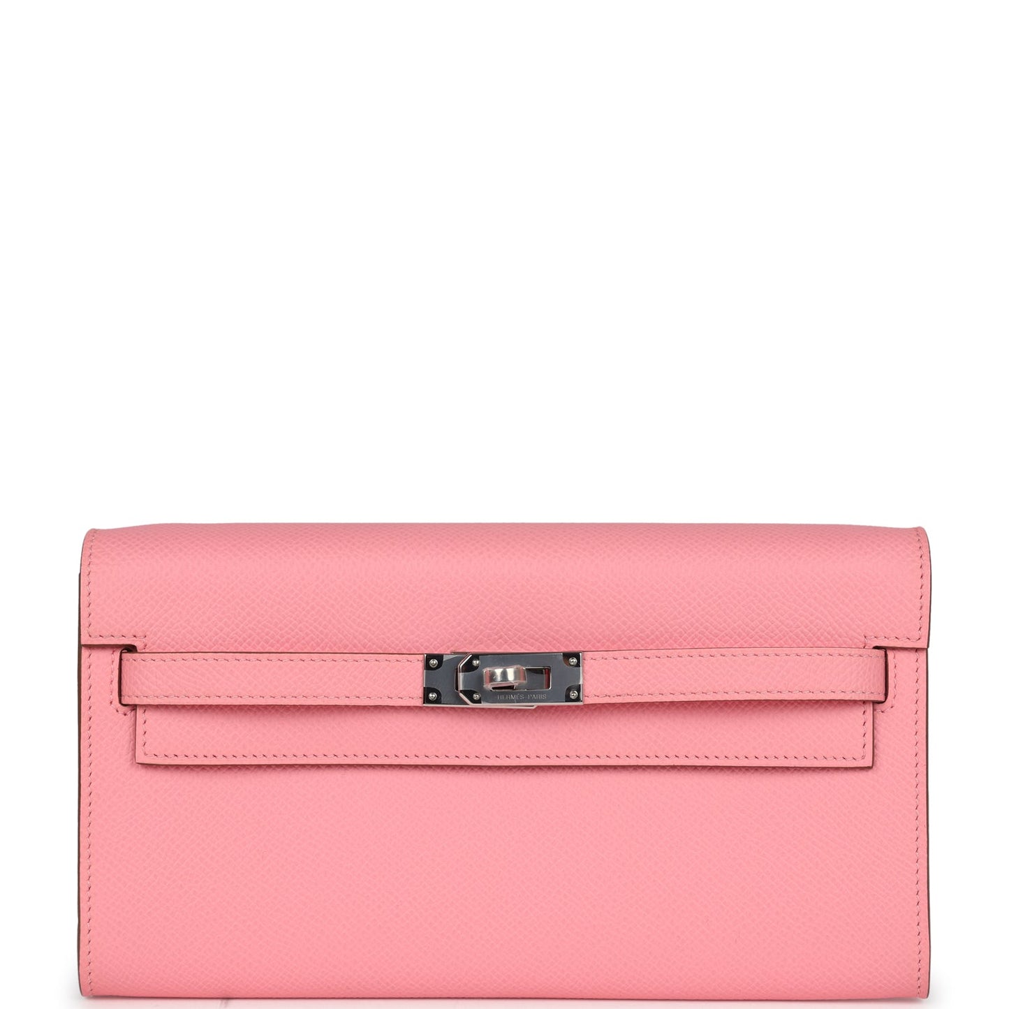 Hermes Kelly Wallet To Go Rose Confetti Epsom Palladium Hardware