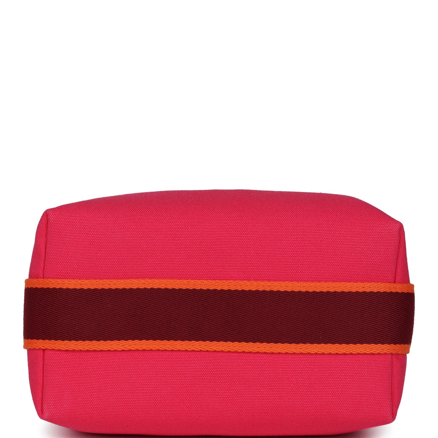 Hermes Bride A Brac Carre Case PM Hibiscus Canvas Palladium Hardware