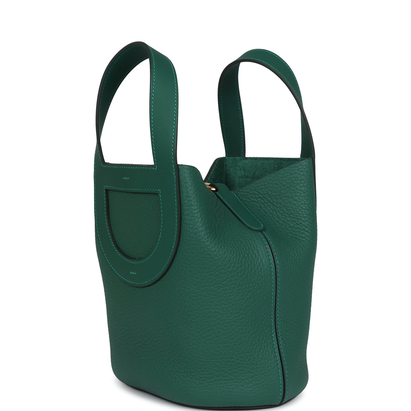 Hermes In-The-Loop 18 Vert Moyen Clemence/Swift Gold Hardware