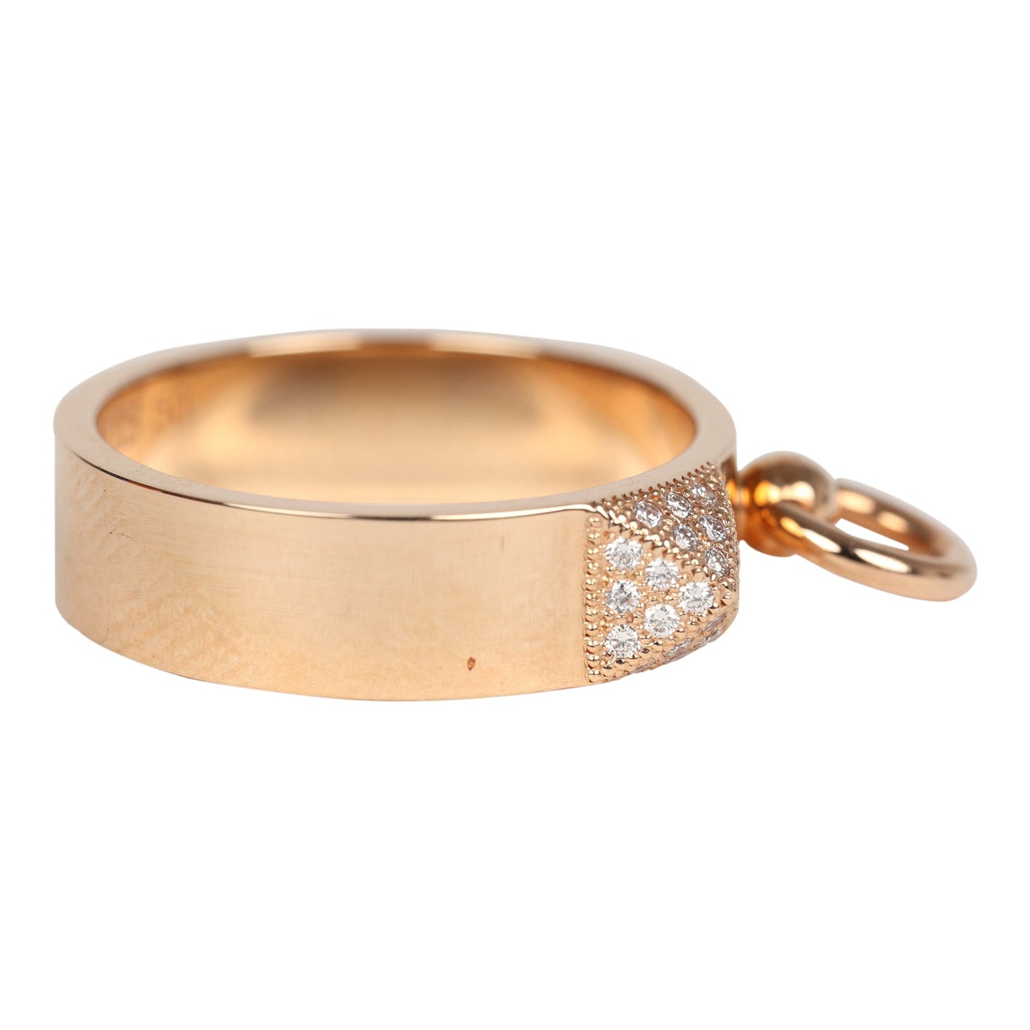 Hermes Collier De Chien Ring PM 18K Rose Gold & Diamonds
