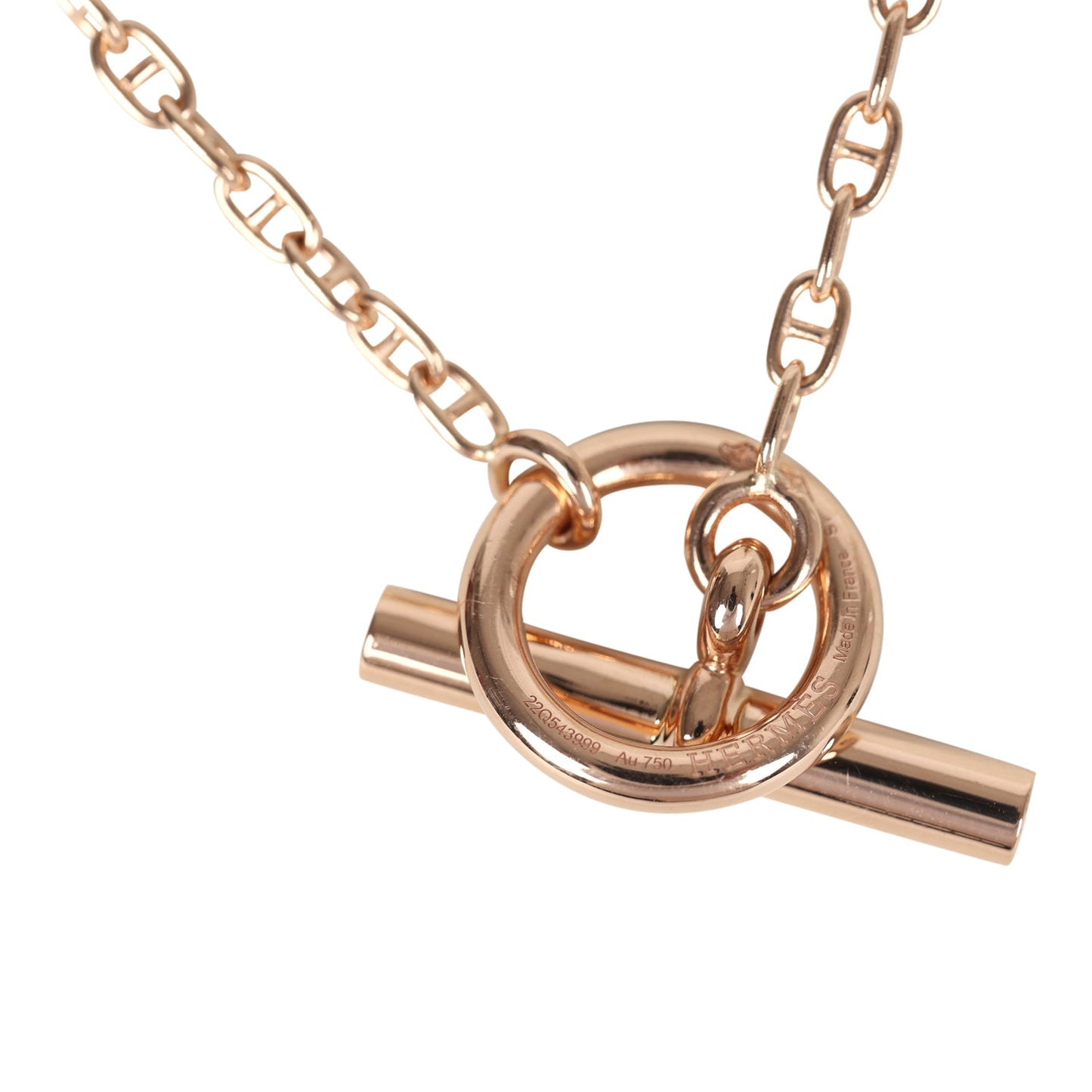 Hermes Farandole Pendant PM Necklace 18K Rose Gold Hardware & Diamonds