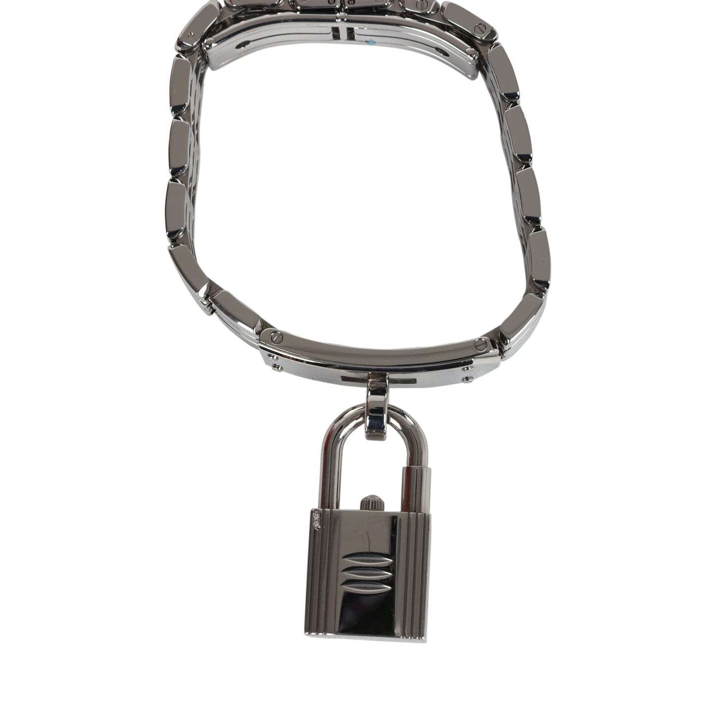 Hermes Mini Kelly Watch Stainless Steel Hardware & Diamonds