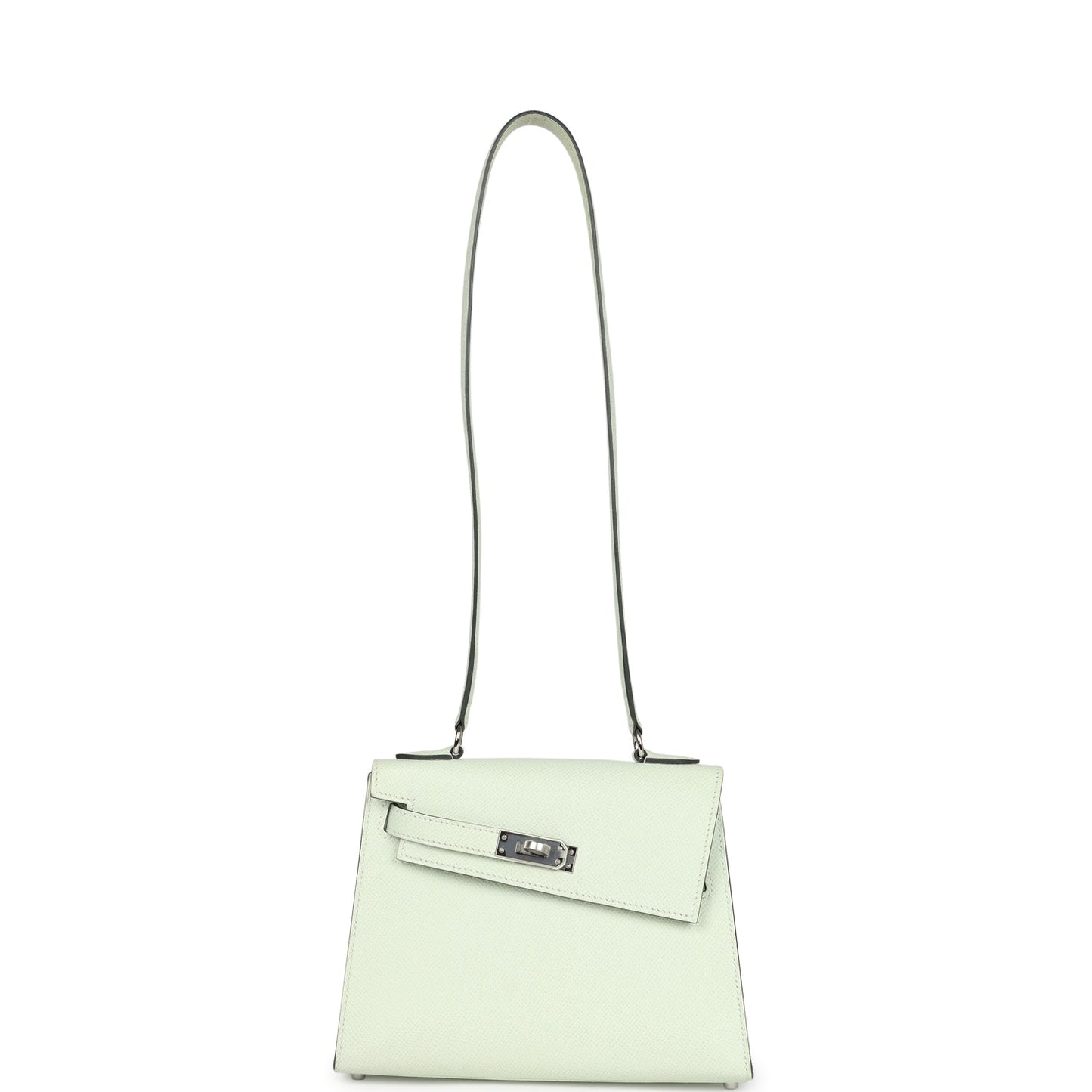 Hermes Kelly Sellier en Desordre 20 Vert Fizz Epsom Palladium Hardware