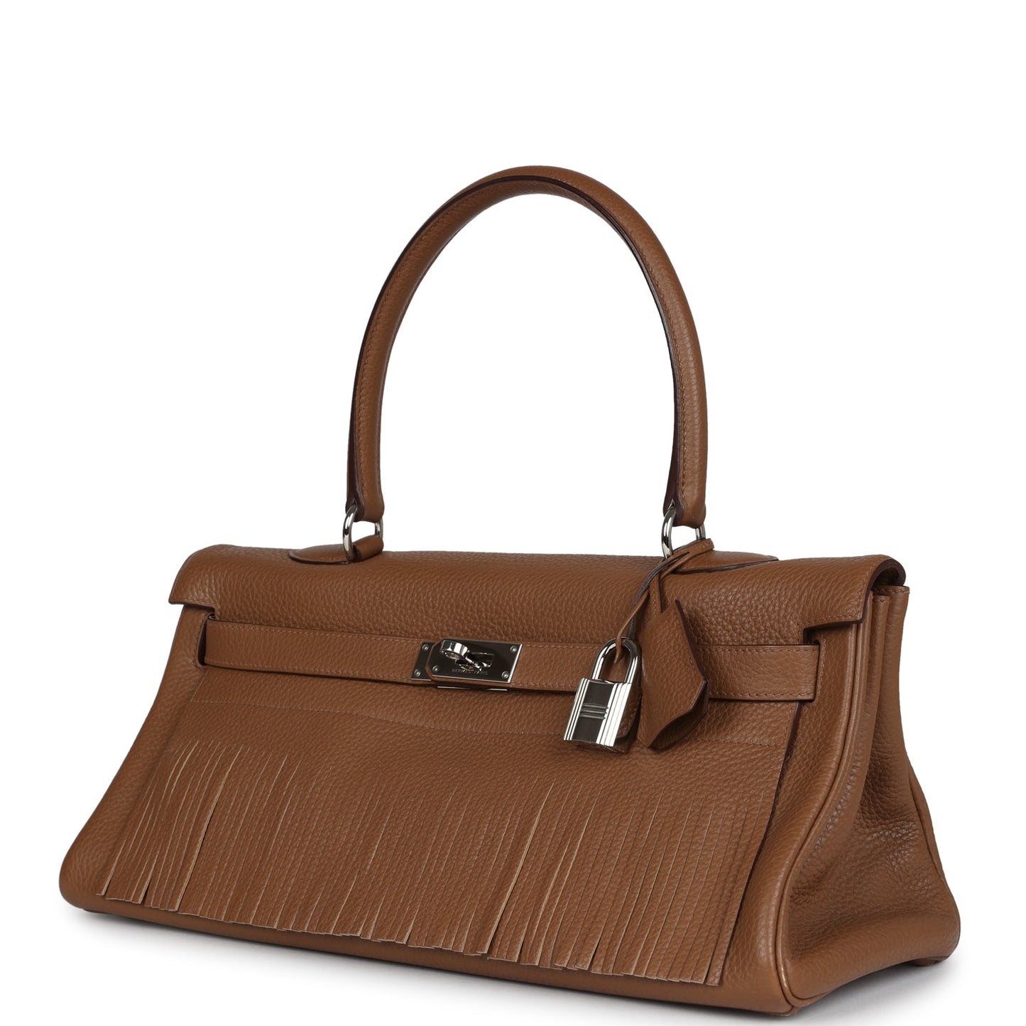 Hermes Fringe Shoulder Kelly 42 JPG Alezan Clemence Palladium Hardware