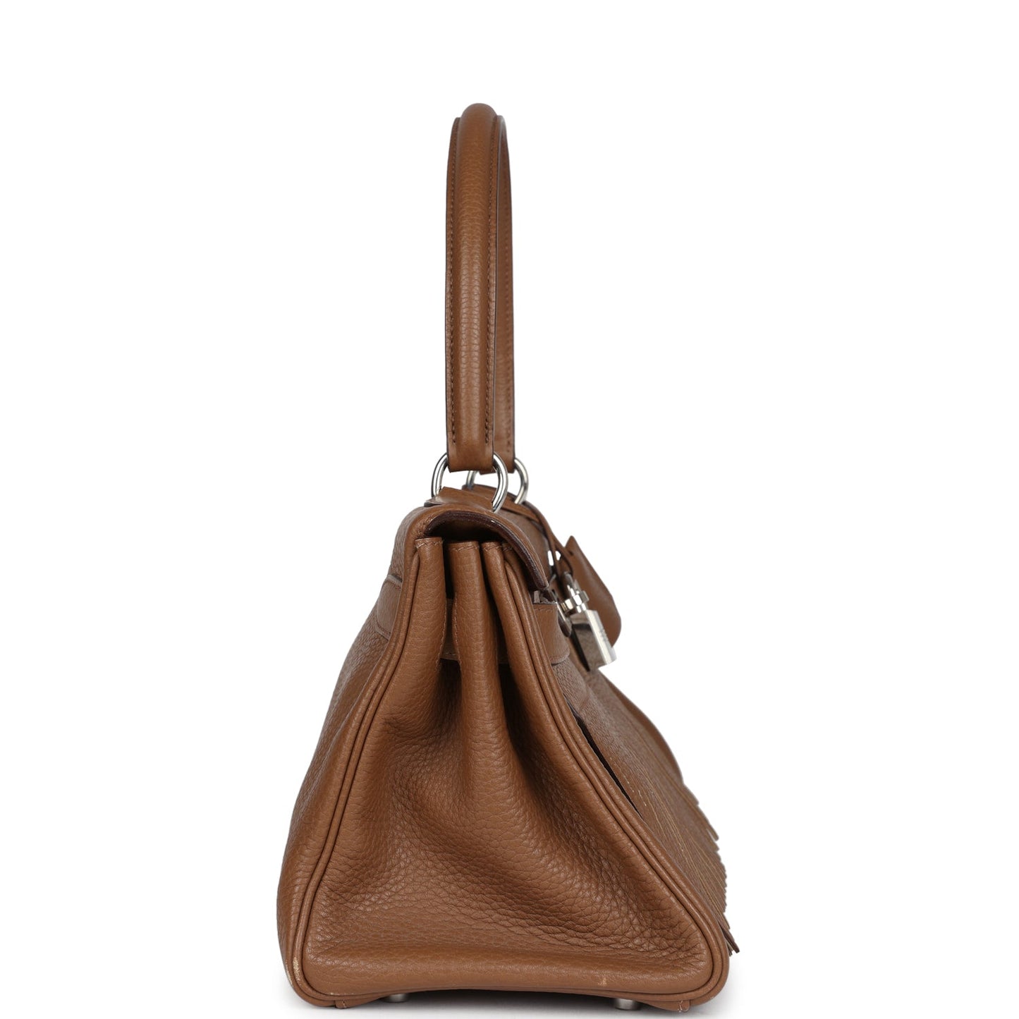 Hermes Fringe Shoulder Kelly 42 JPG Alezan Clemence Palladium Hardware