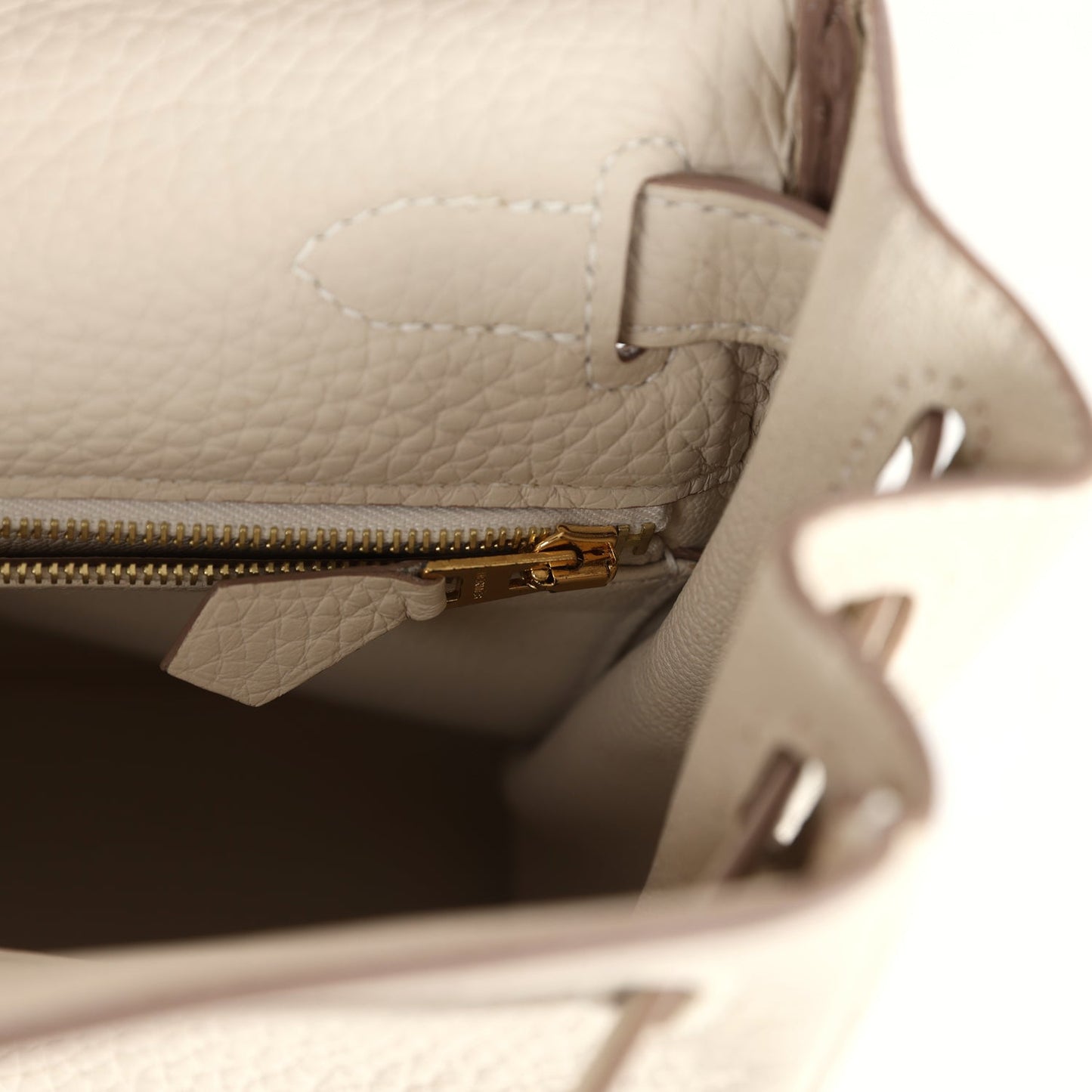 Hermes Kelly Retourne 28 Craie Togo Gold Hardware