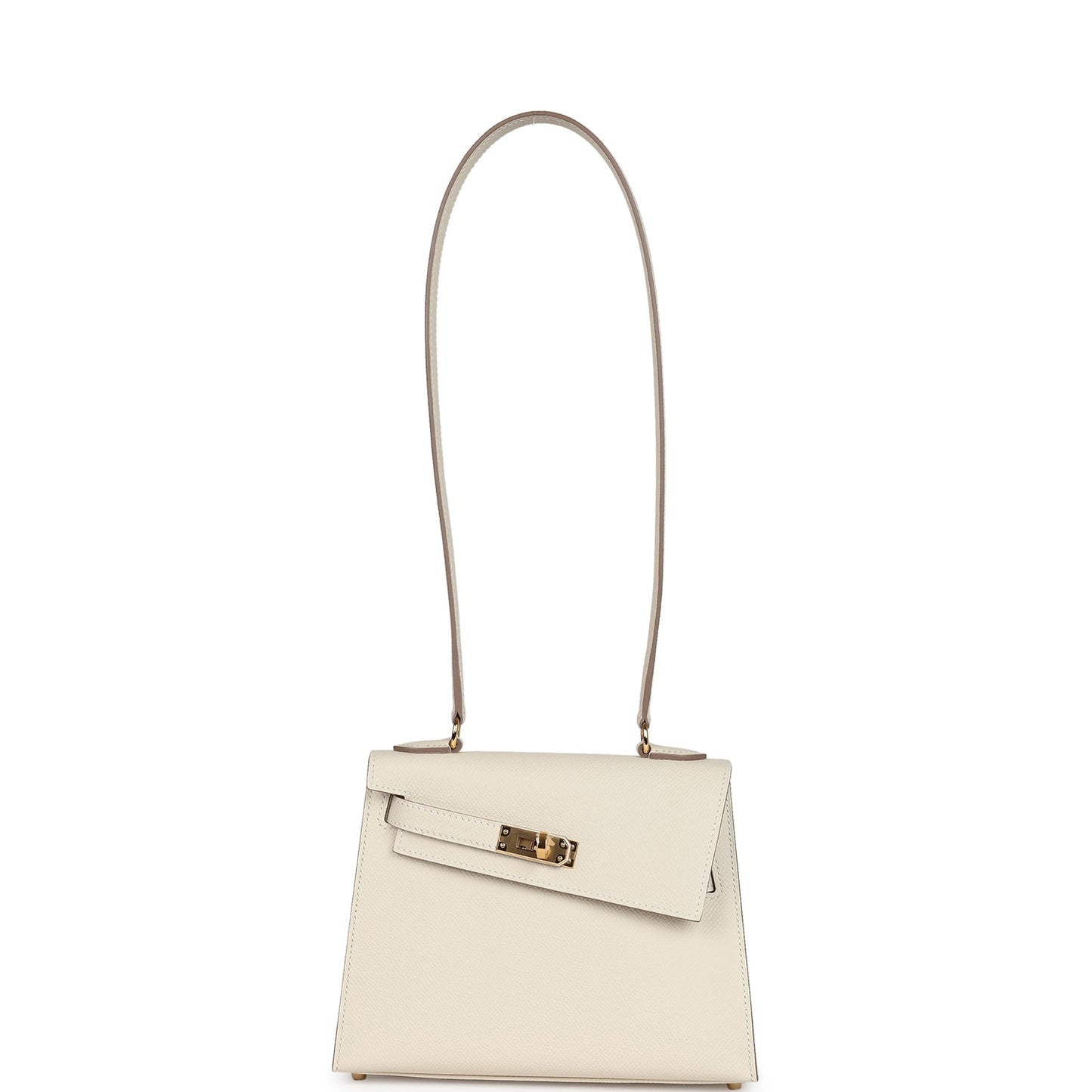 Hermes Kelly Sellier en Desordre 20 Craie Epsom Gold Hardware