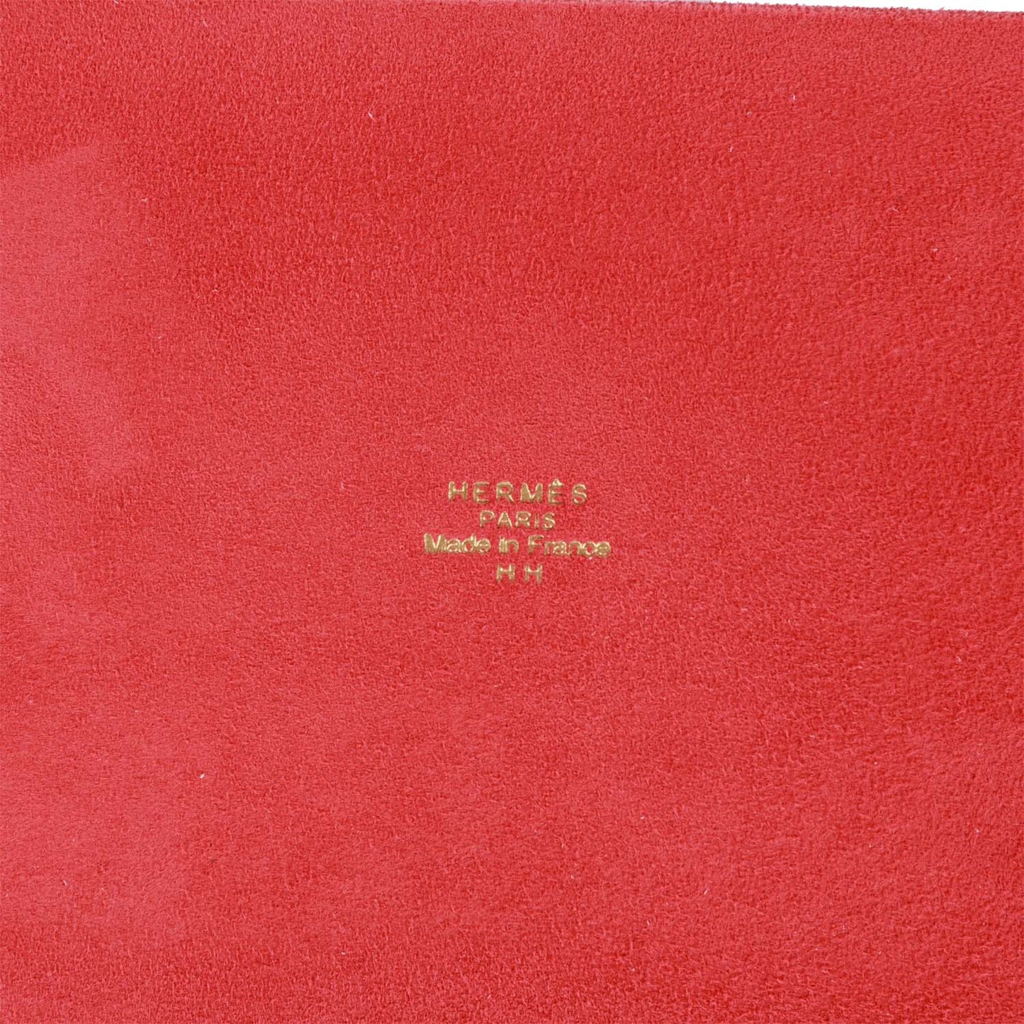 Hermes 2H Vide Poche "Hermes Sellier" Rouge Porcelain Change Tray