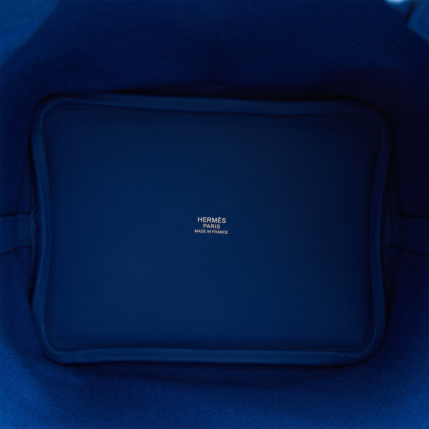 Hermes Picotin Cargo 18 Bleu France Swift and Toile Canvas Palladium Hardware