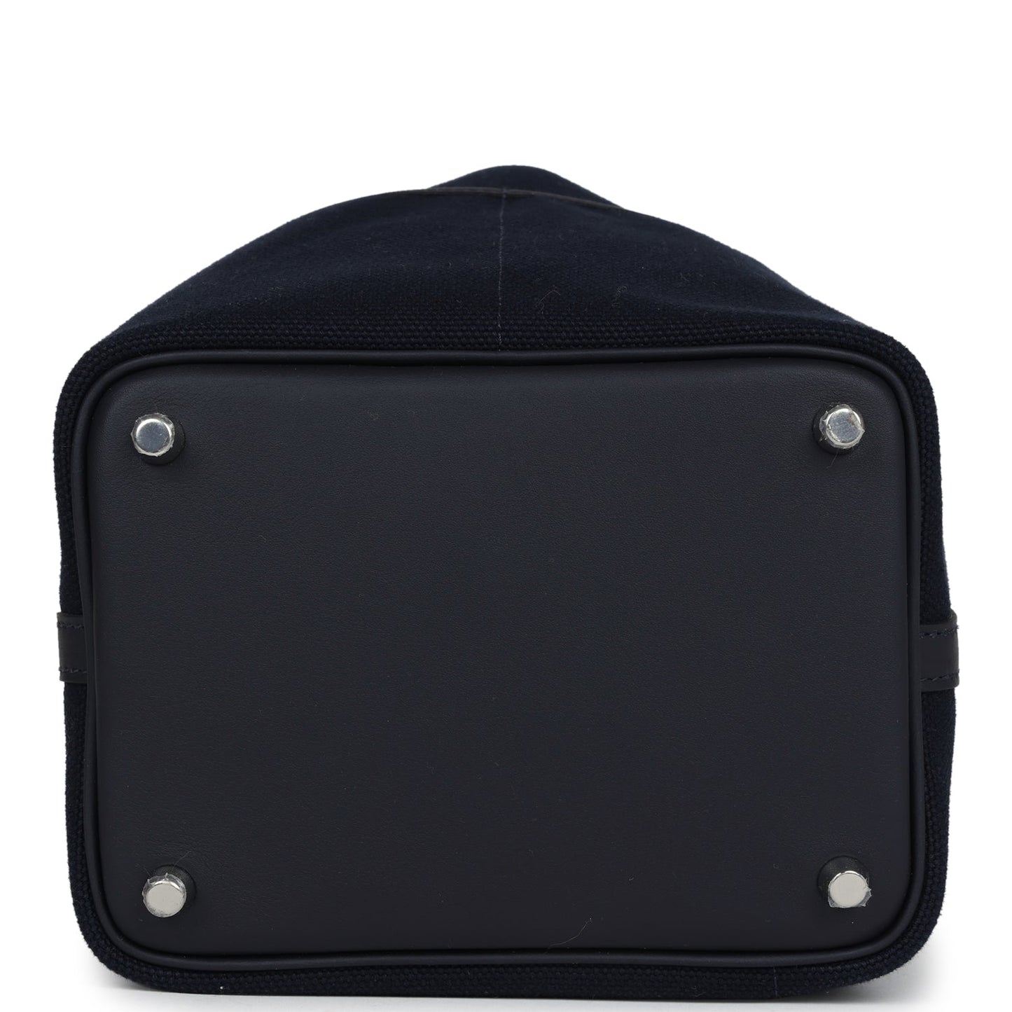 Hermes Picotin Cargo 18 Caban Swift and Black Toile Canvas Palladium Hardware