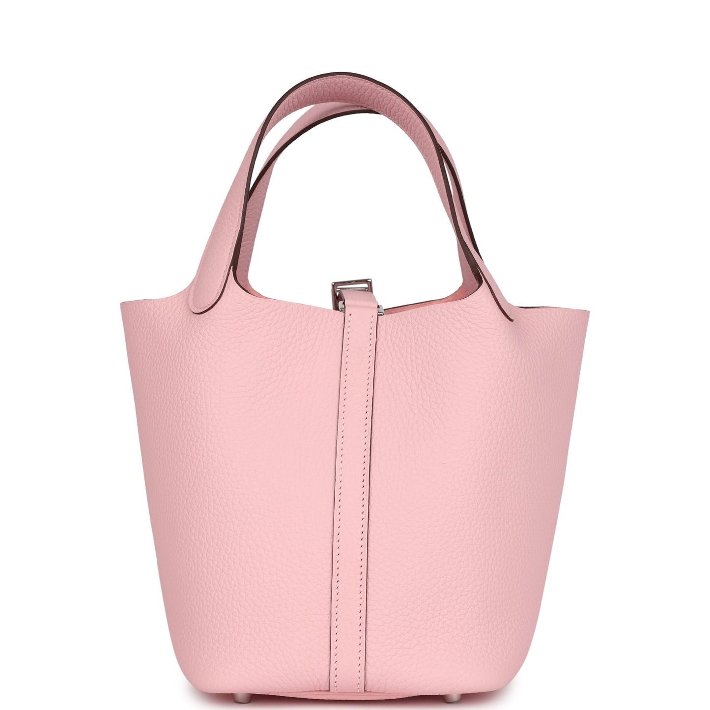 Hermes Picotin Lock 18 Rose Sakura Clemence Palladium Hardware